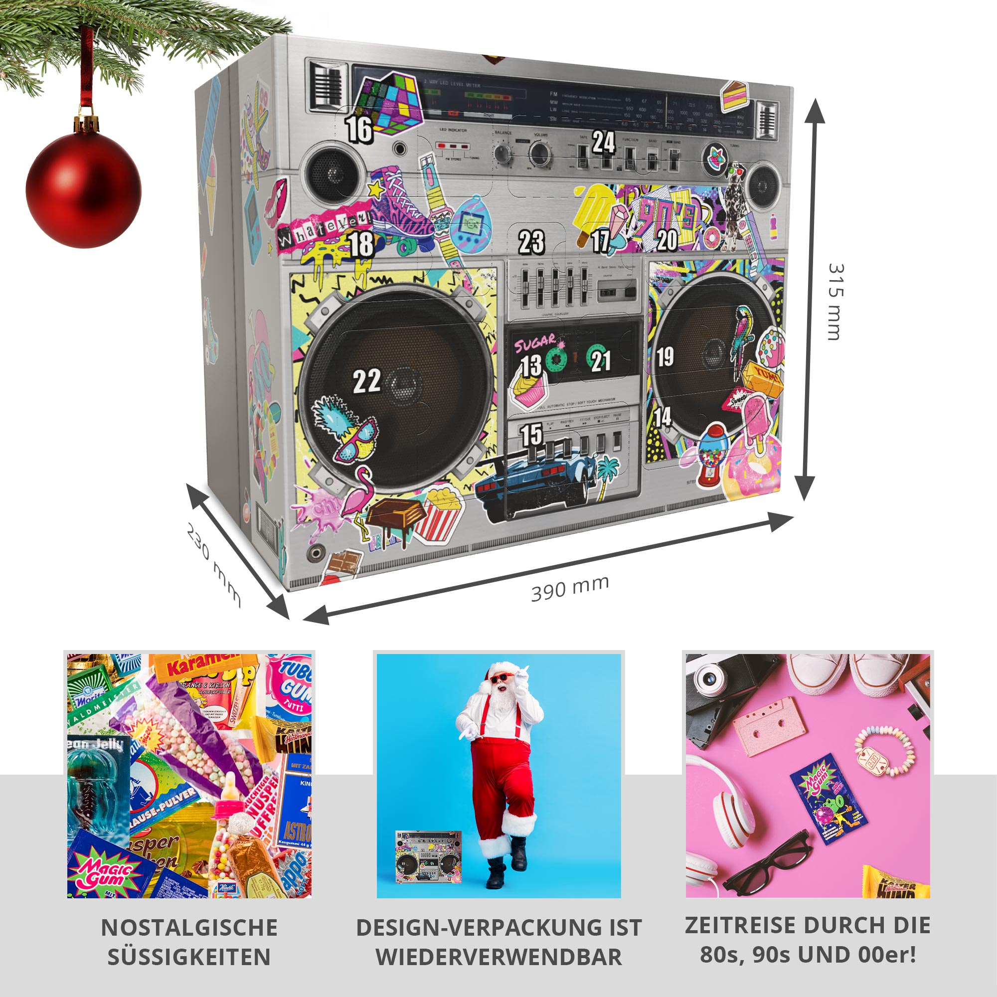 Retro Süßigkeiten Adventskalender 2