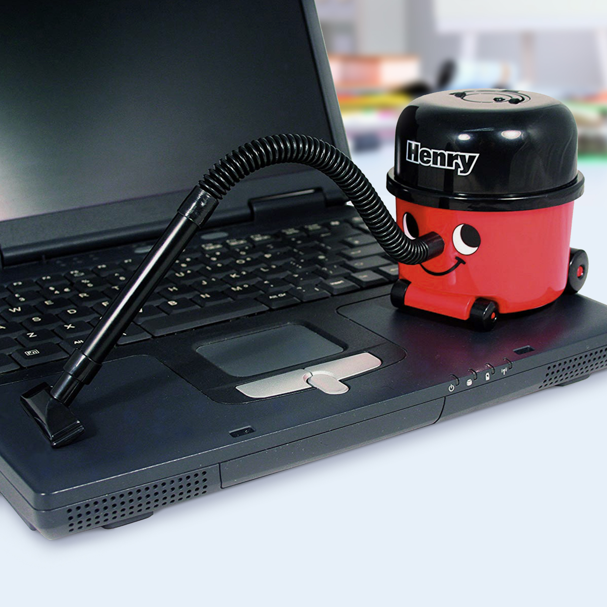 PC Staubsauger für die Tastatur, Mini Staubsauger - Henry für den Schreibtisch, Büro Geschenk
