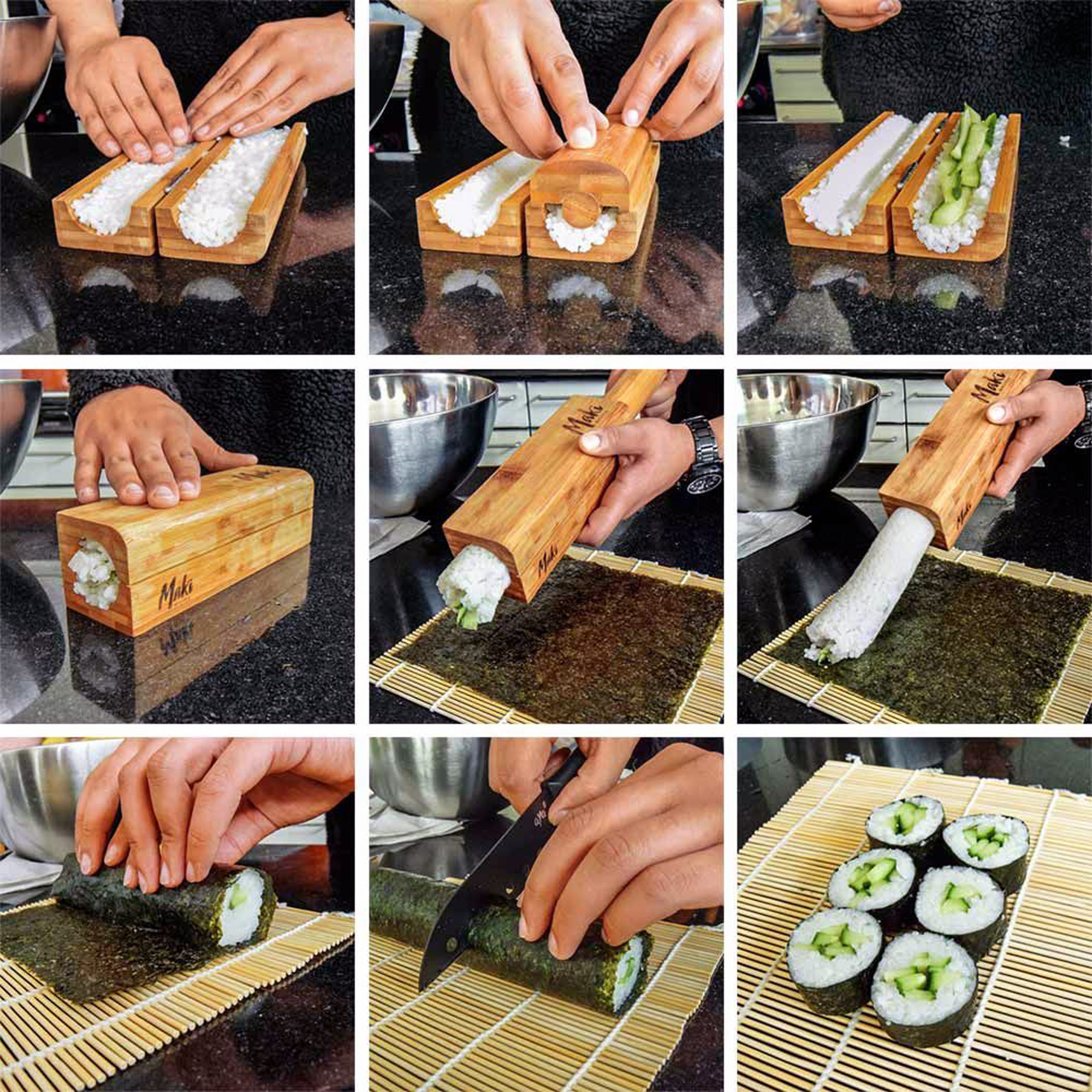 Sushi selber machen - Maki Rolls Set