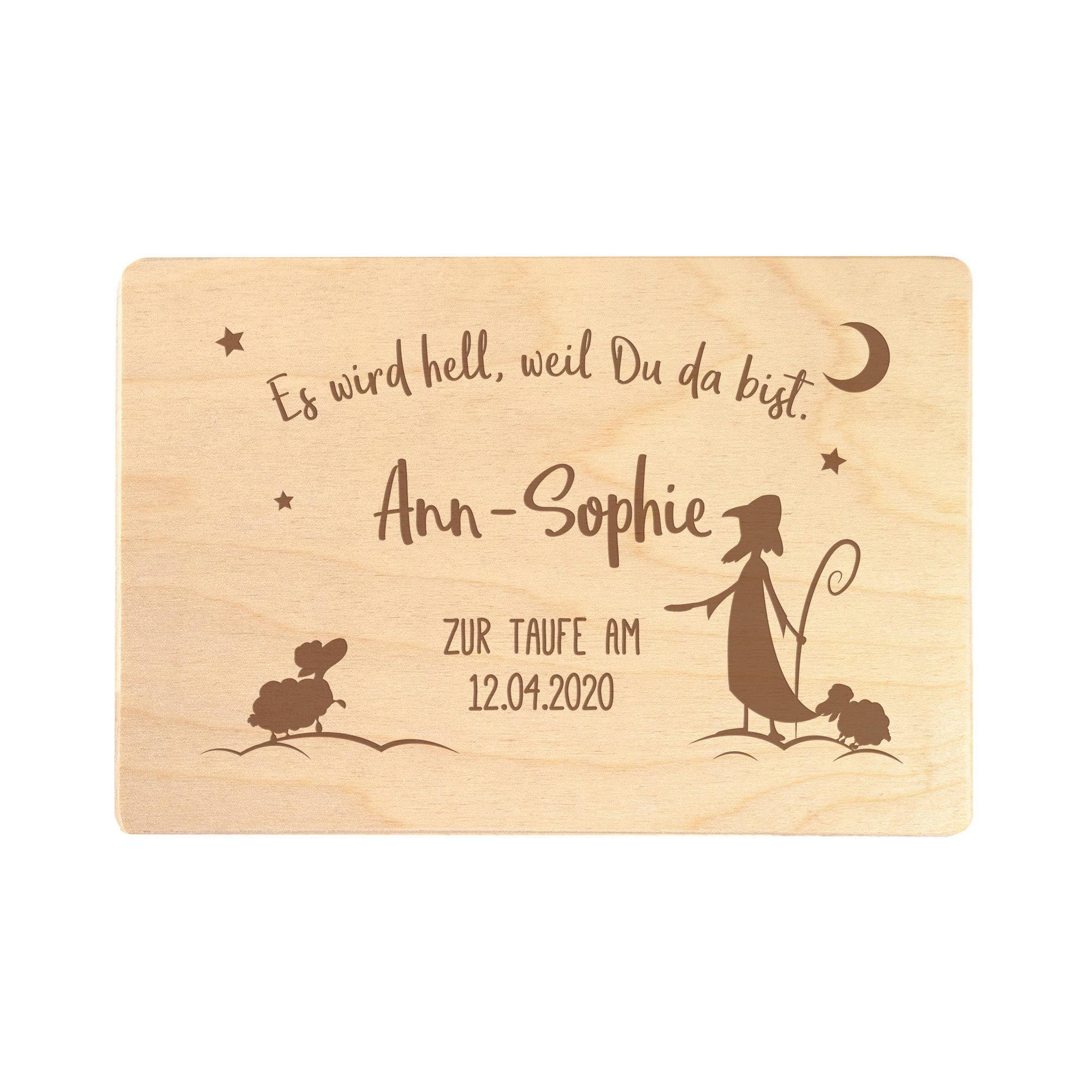 Erinnerungsbox zur Taufe - Personalisierte Memory Box