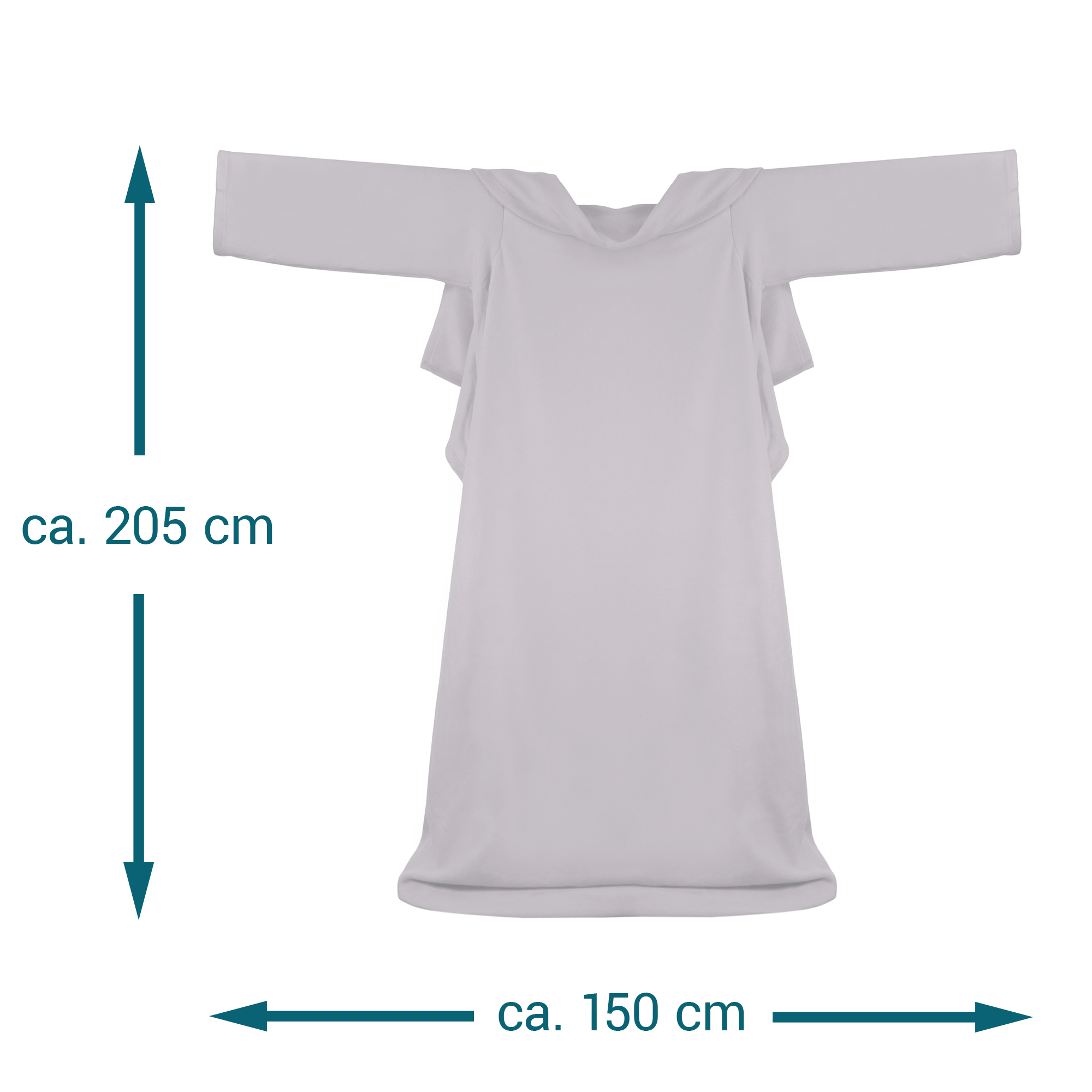 Kuschelige Ärmeldecke beige