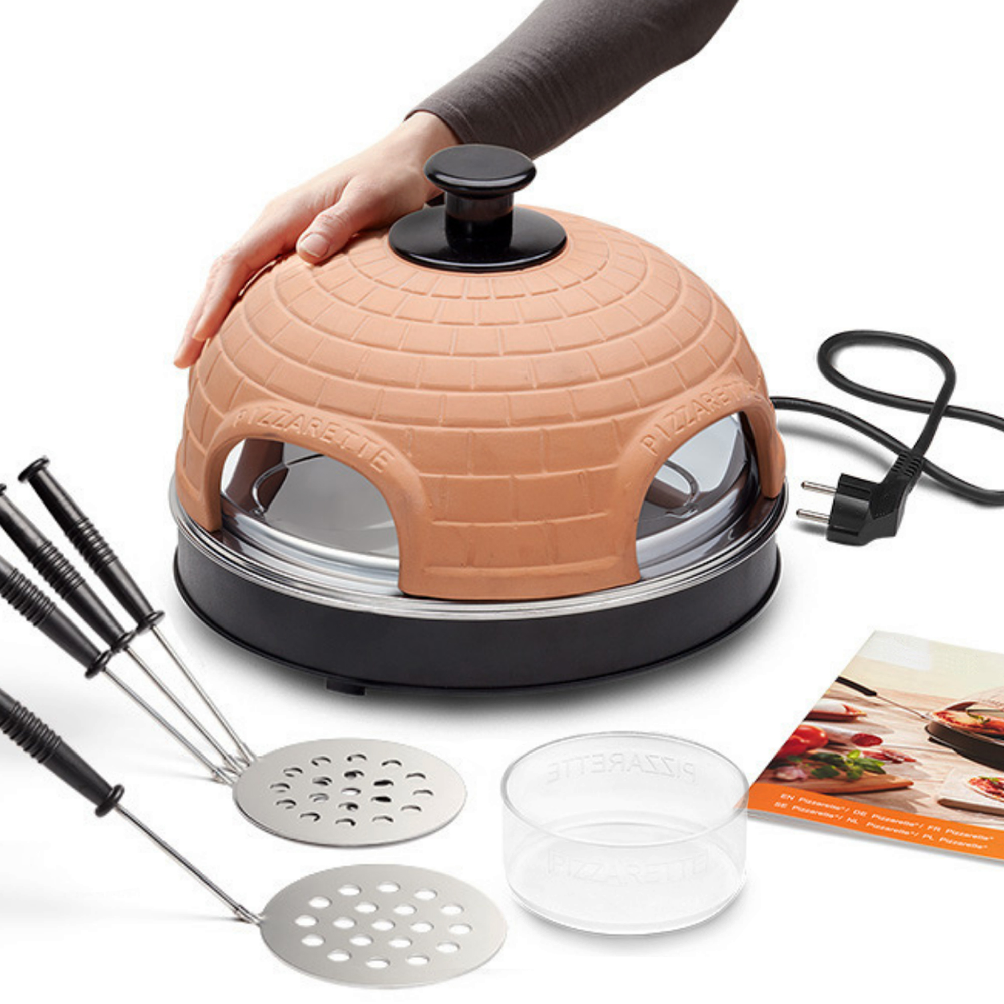Pizza Raclette, Mini Pizza Ofen, Mini Pizzaofen, Pizzaofen für Zuhause, Mobiler Pizzaofen, Mini Pizza Steinofen, Steinofen für Küche