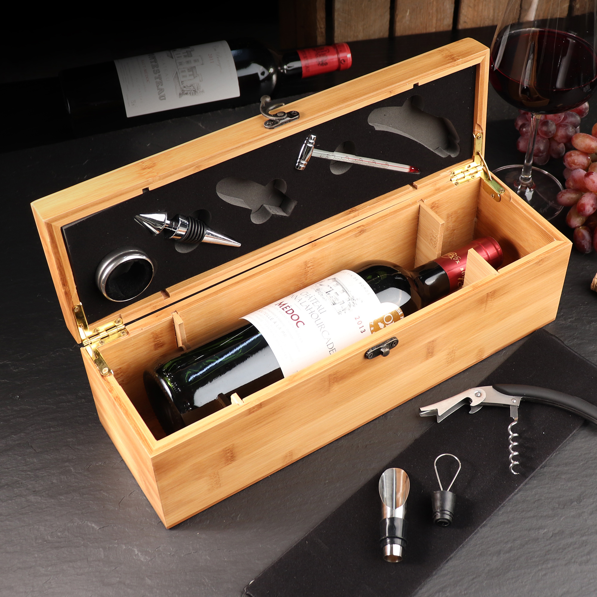 Sommelier Geschenkbox für Weinflaschen