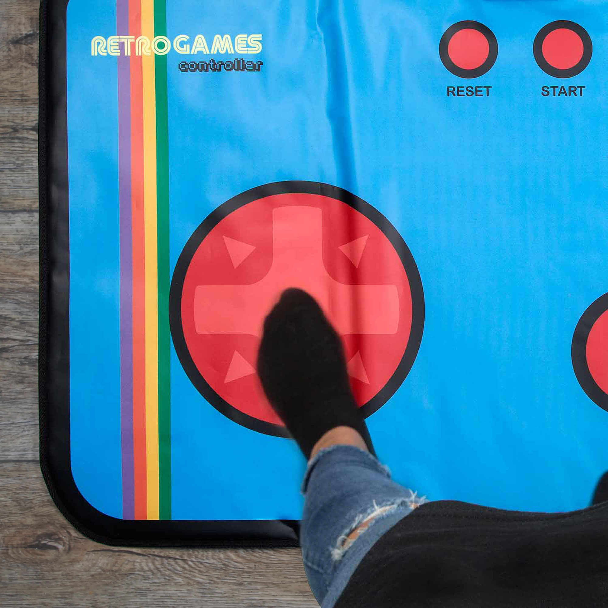 Spielekonsole inklusive 200 Videospielen, Retro Gaming Mat TV Konsole, Spielkonsole mit alten Videospielen, Konsole mit Retro Mini TV Games