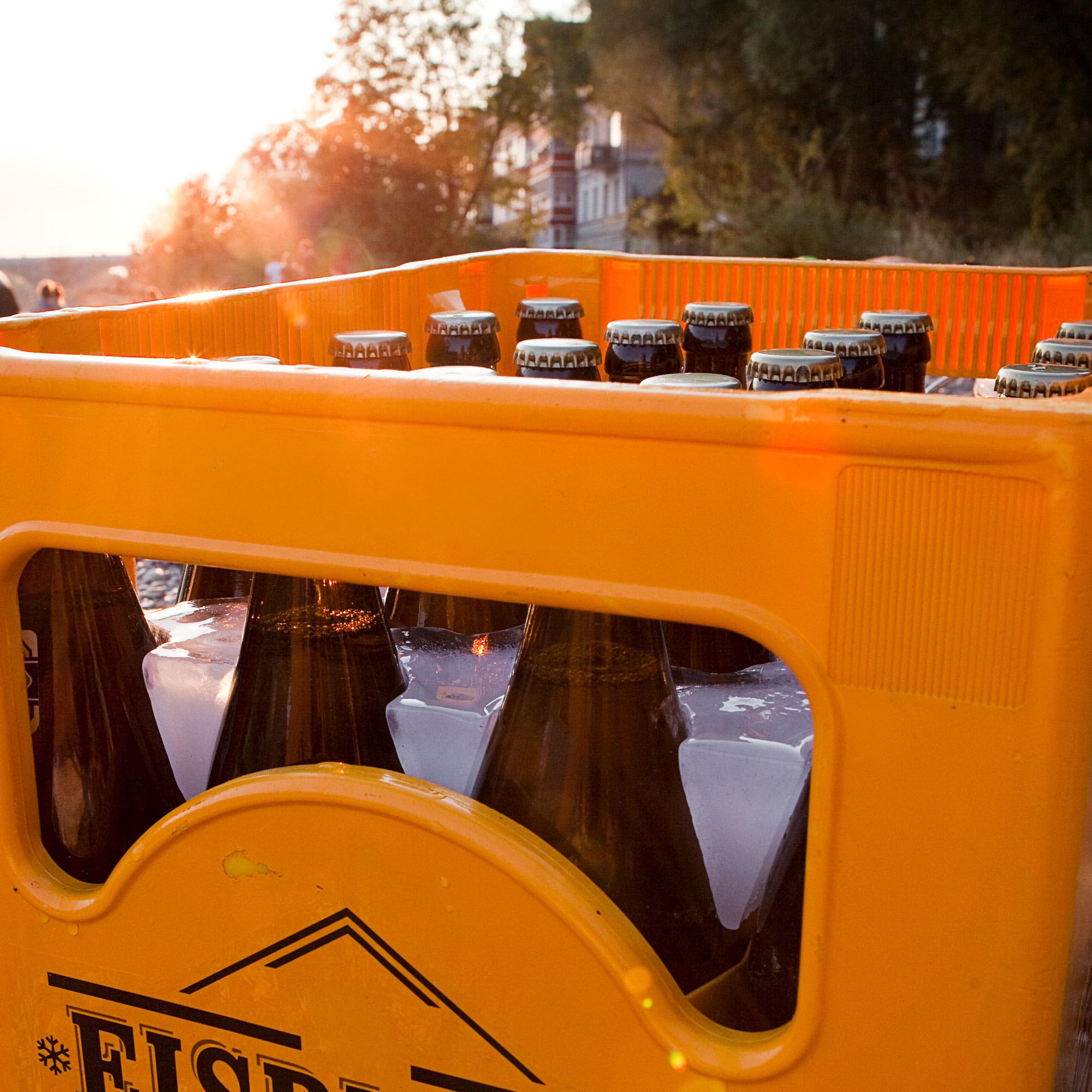 Bierkastenkühler Eisblock - 0,33 l Flaschen