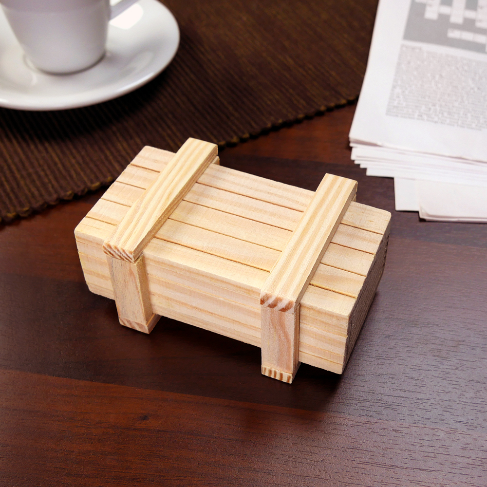 Magische Geschenkbox mit Gravur zur Hochzeit - Helles Holz