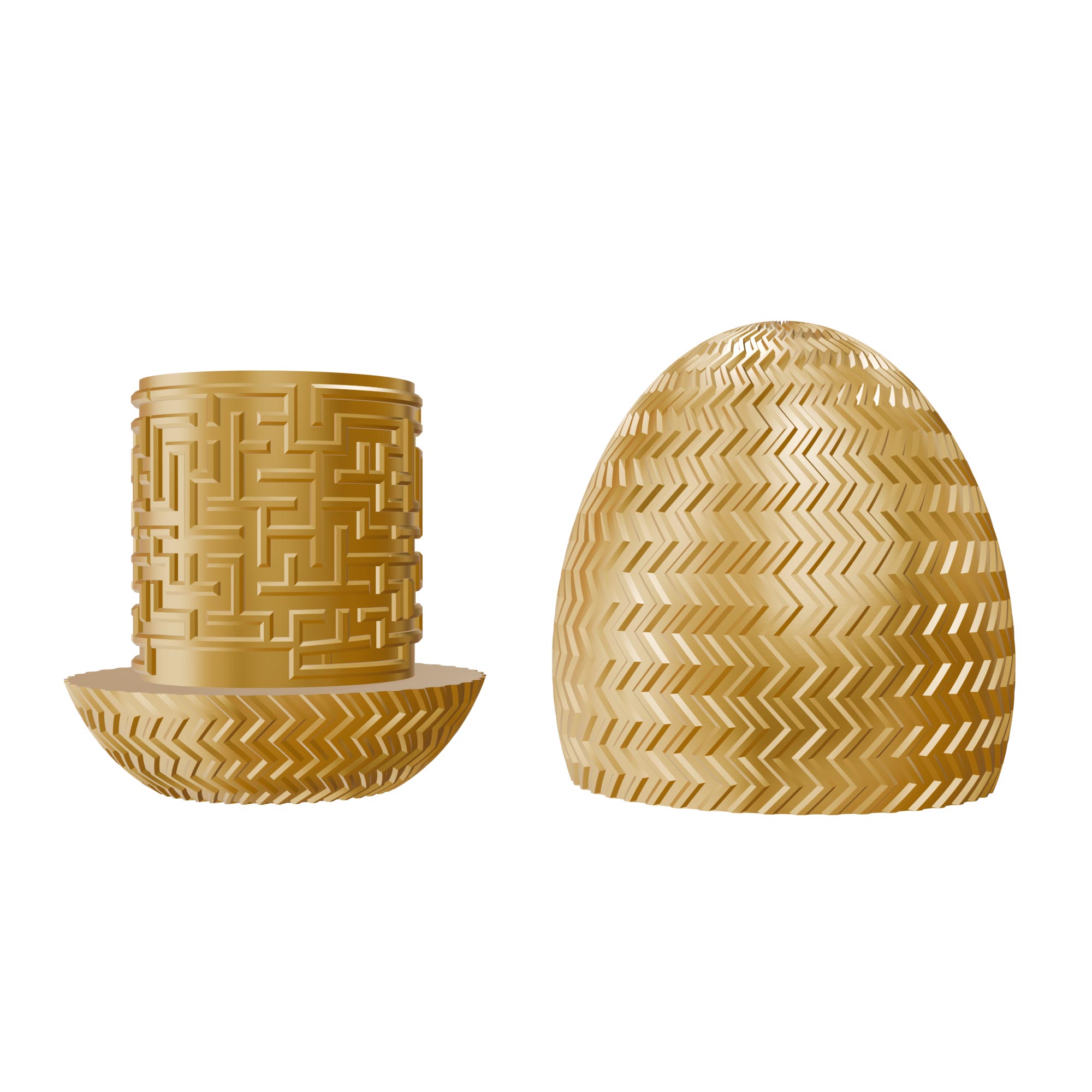 Labyrinthbox Ei Gold – Geschenkverpackung für Geld, Gutscheine & kleine Überraschungen