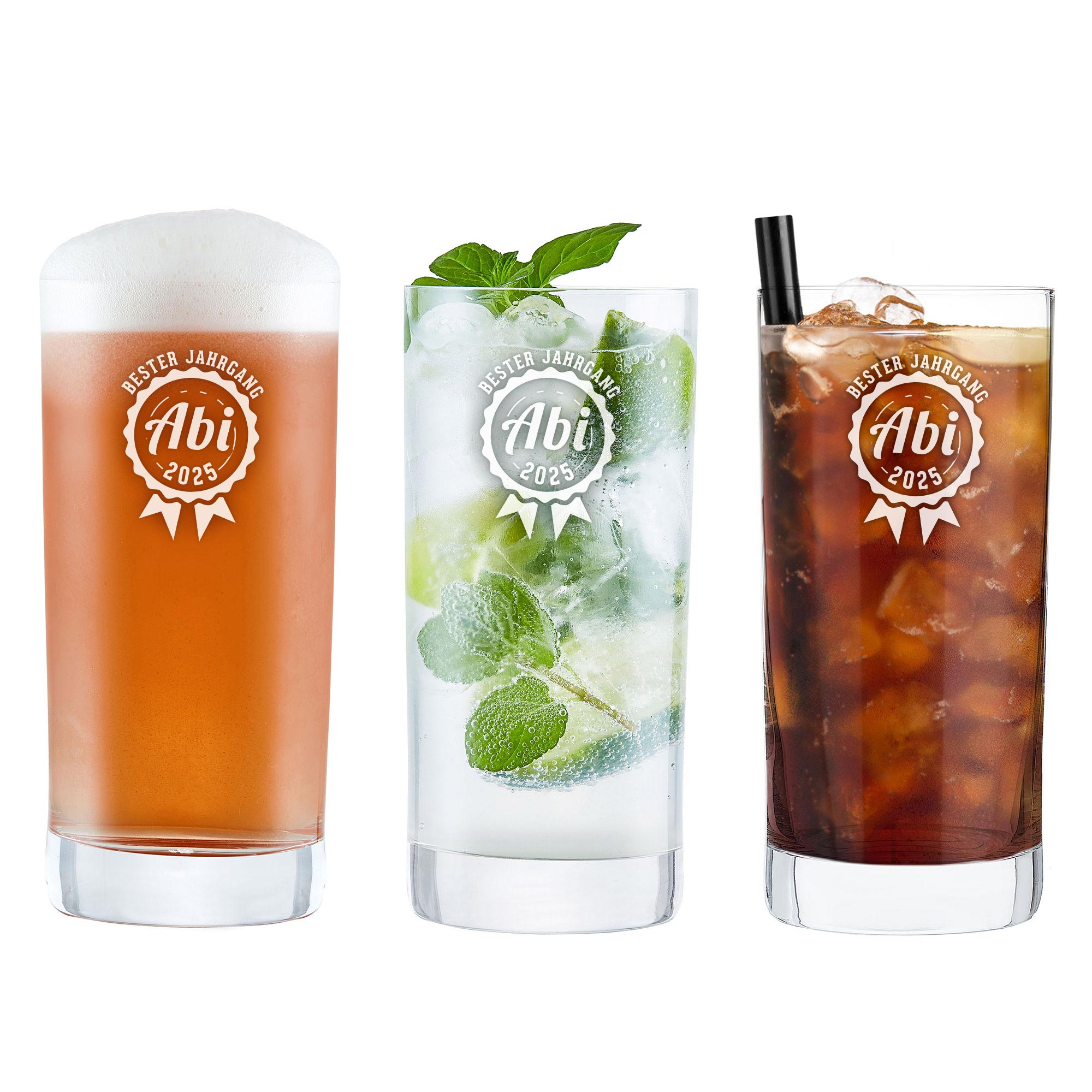 Craft Bier Glas mit Gravur - Abitur Jahrgang