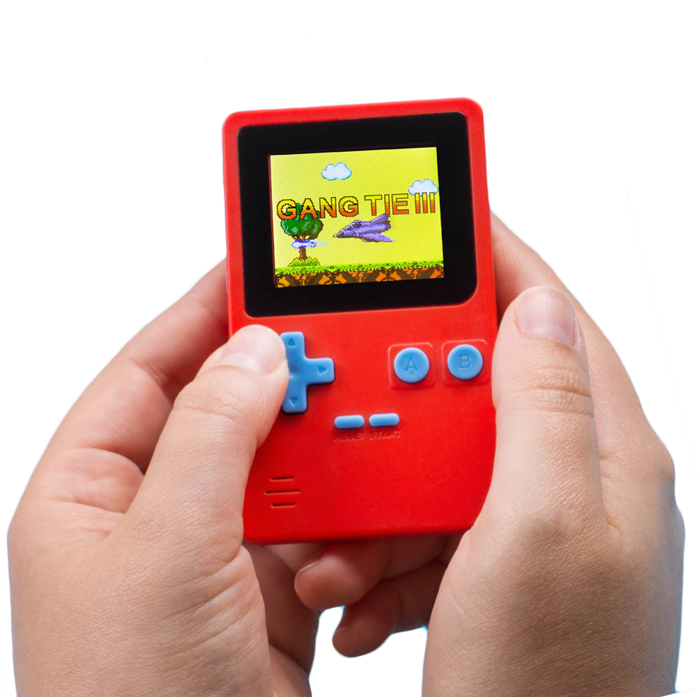 Kleine Retro Konsole mit 152 Spielen - rot