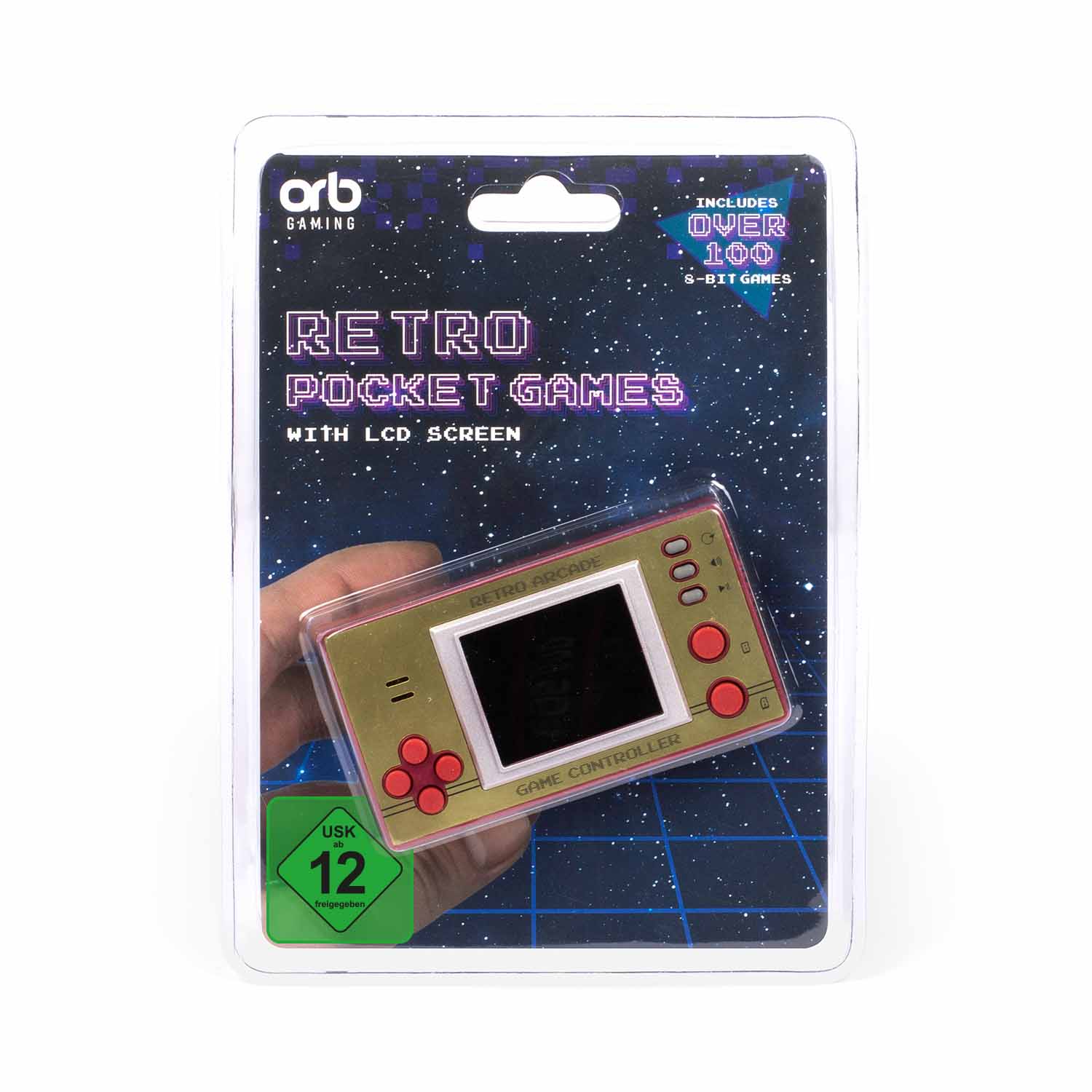 Arcade 8-Bit Retro Spielekonsole mit Display, Geschenkidee für Gamer, Arcade Spielekonsole mit Display, über 100 Spielen in 8-Bit Format