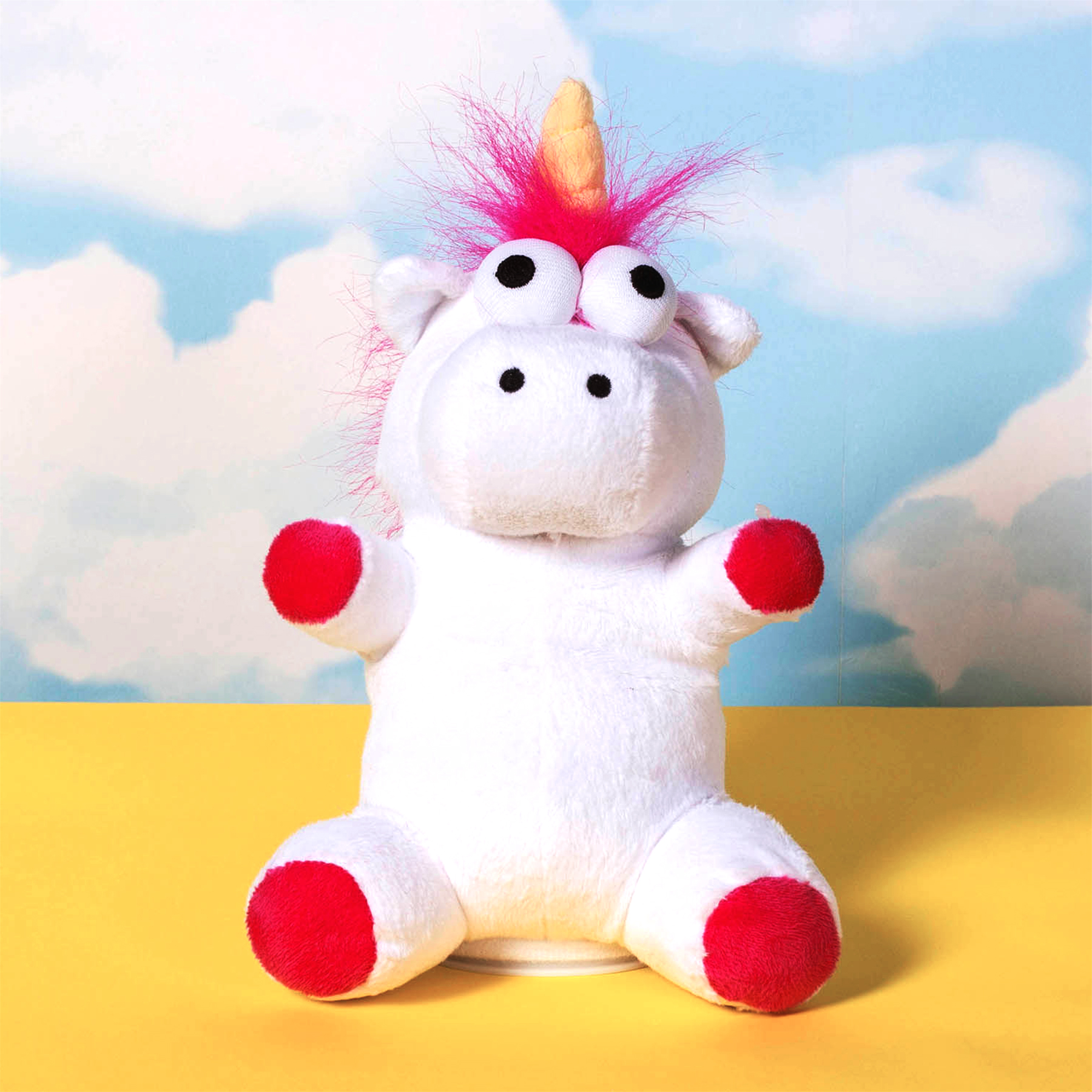 Einhorn Stofftier mit Sprachfunktion, Sprechendes Plüsch-Einhorn zum Kuscheln, Unicorn Plüschtier das alles nachspricht, Einhorngeschenk für Kinder