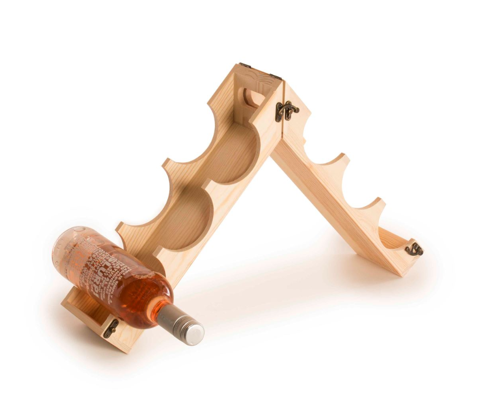 Geniales Weinregal aus Holz