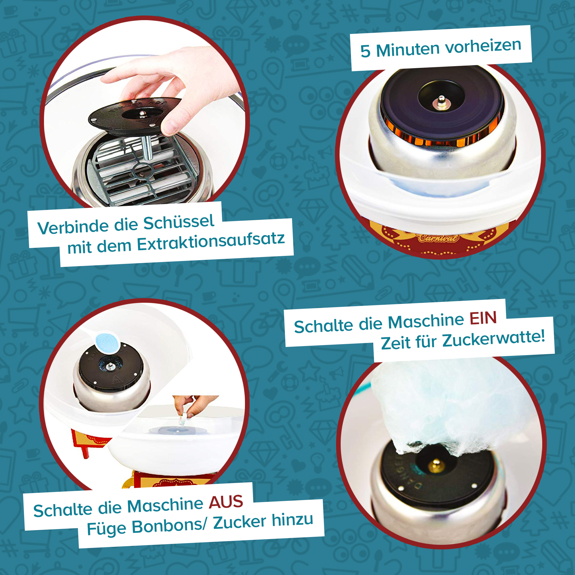 Vintage Maschine für Zuckerwatte