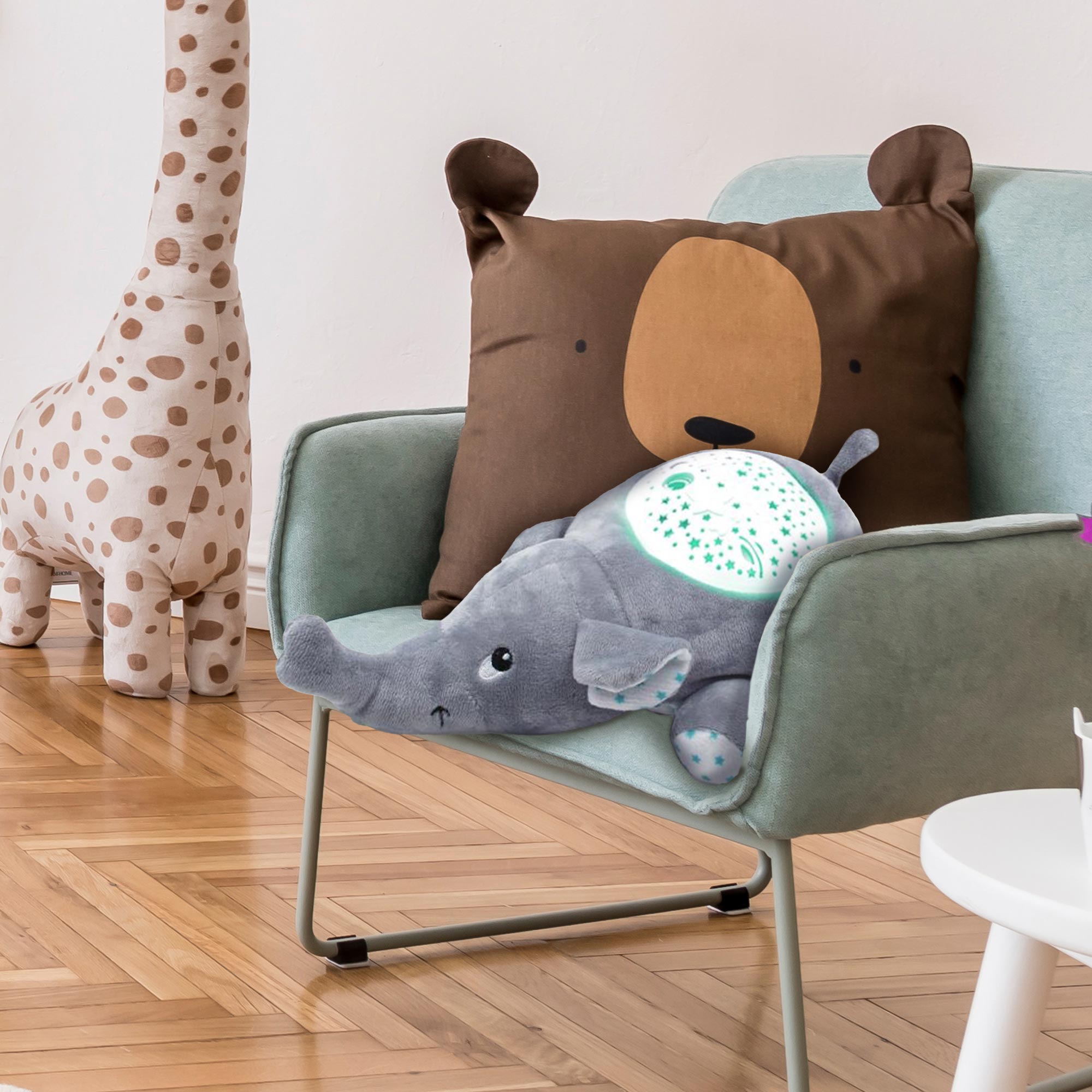 Kuscheltier Elefant - Sternenhimmel Projektor