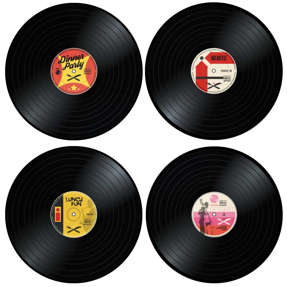 Schallplatten-Tischset Diner