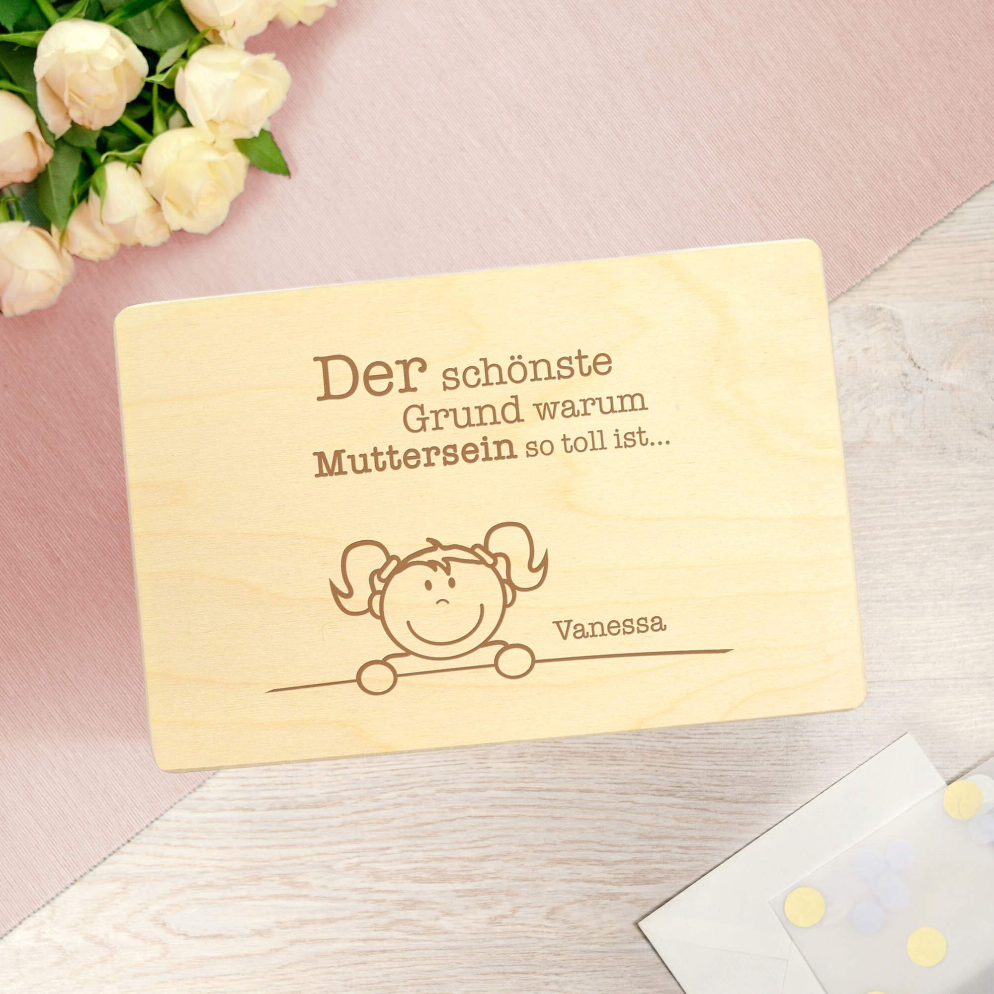 Erinnerungsbox Muttersein - Personalisierte Memory Box  3