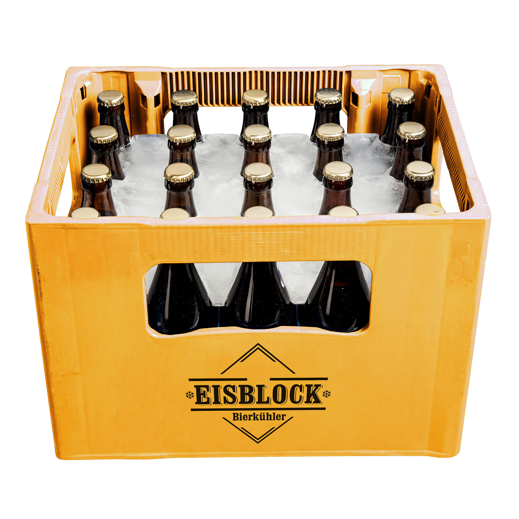 Bierkastenkühler Eisblock - 0,5 l Flaschen