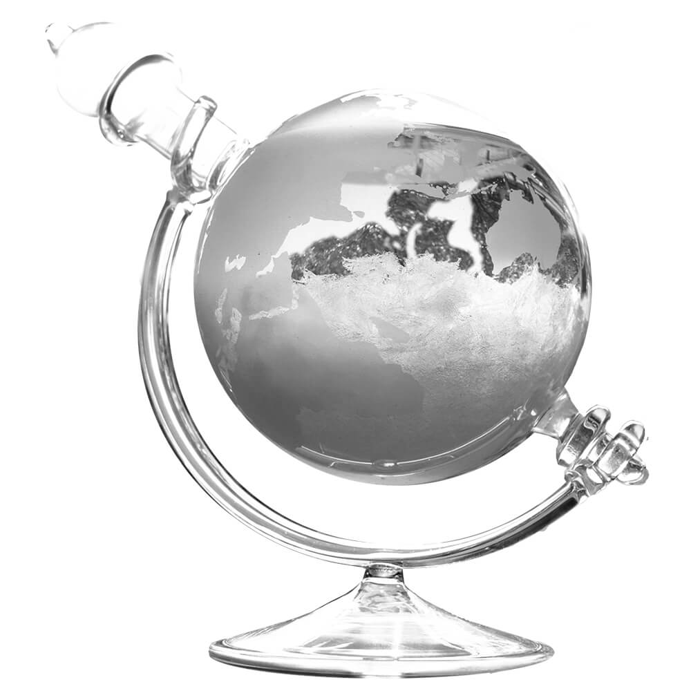 Sturmglas Globus zur Wetterprognose