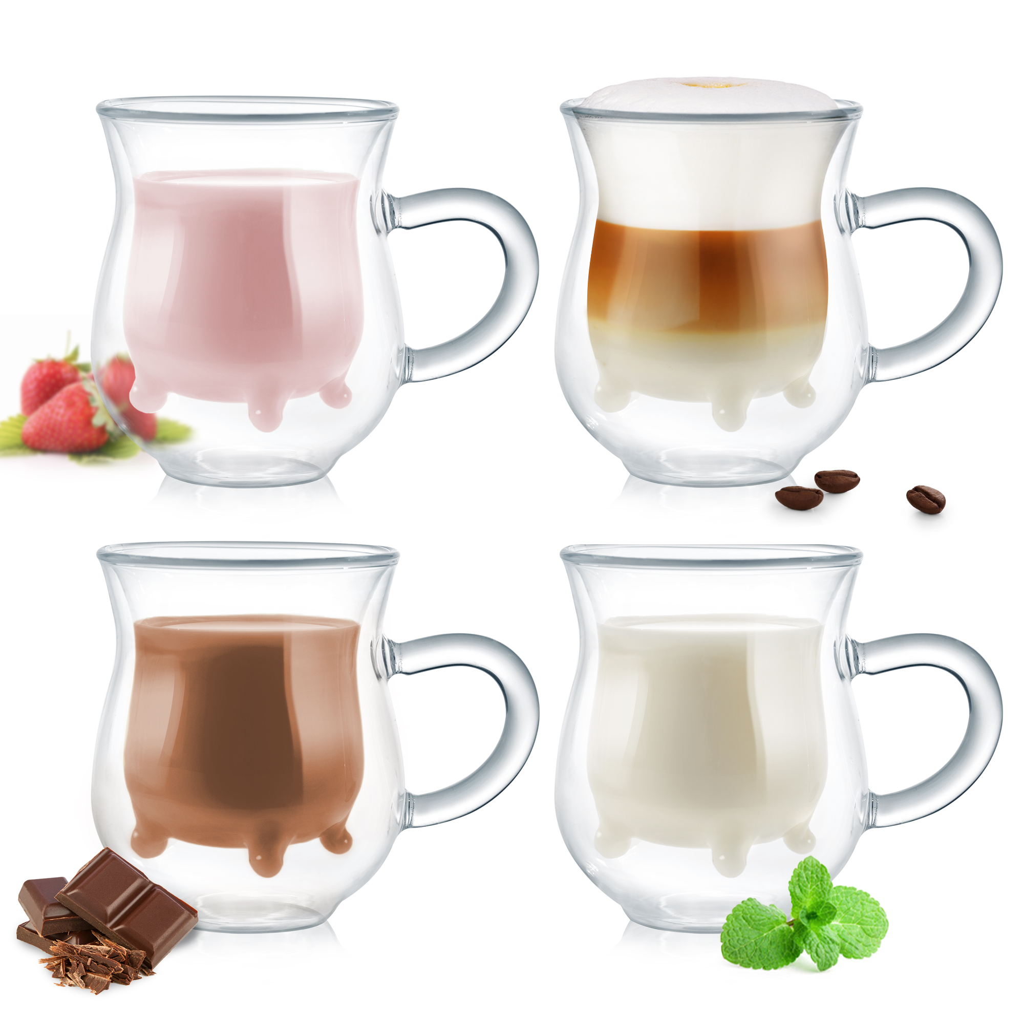 Doppelwandiges Milchkännchen - Kuh-Euter