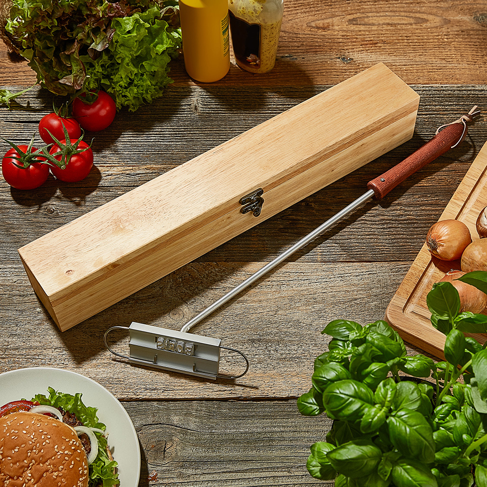 BUNDLE- Grillbrandeisen + Box für Grillbrandeisen