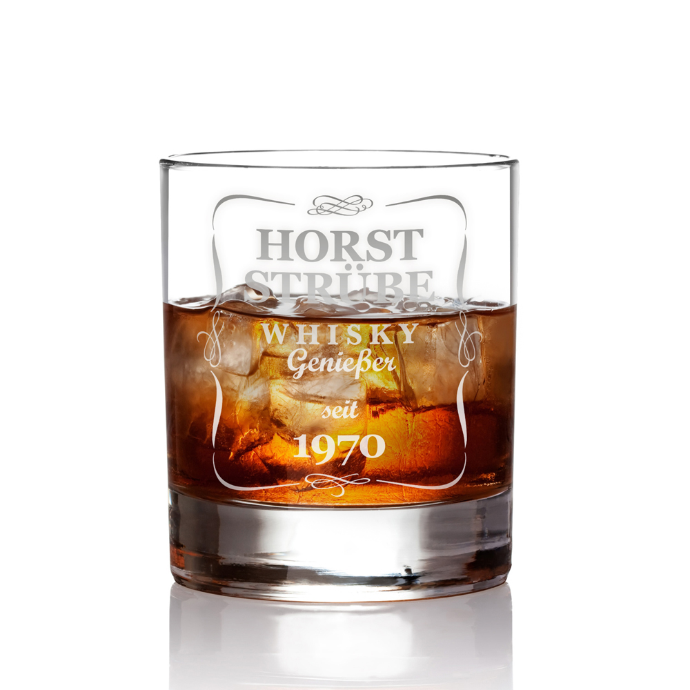 Whiskyglas mit Gravur - Klassisch - Personalisiert