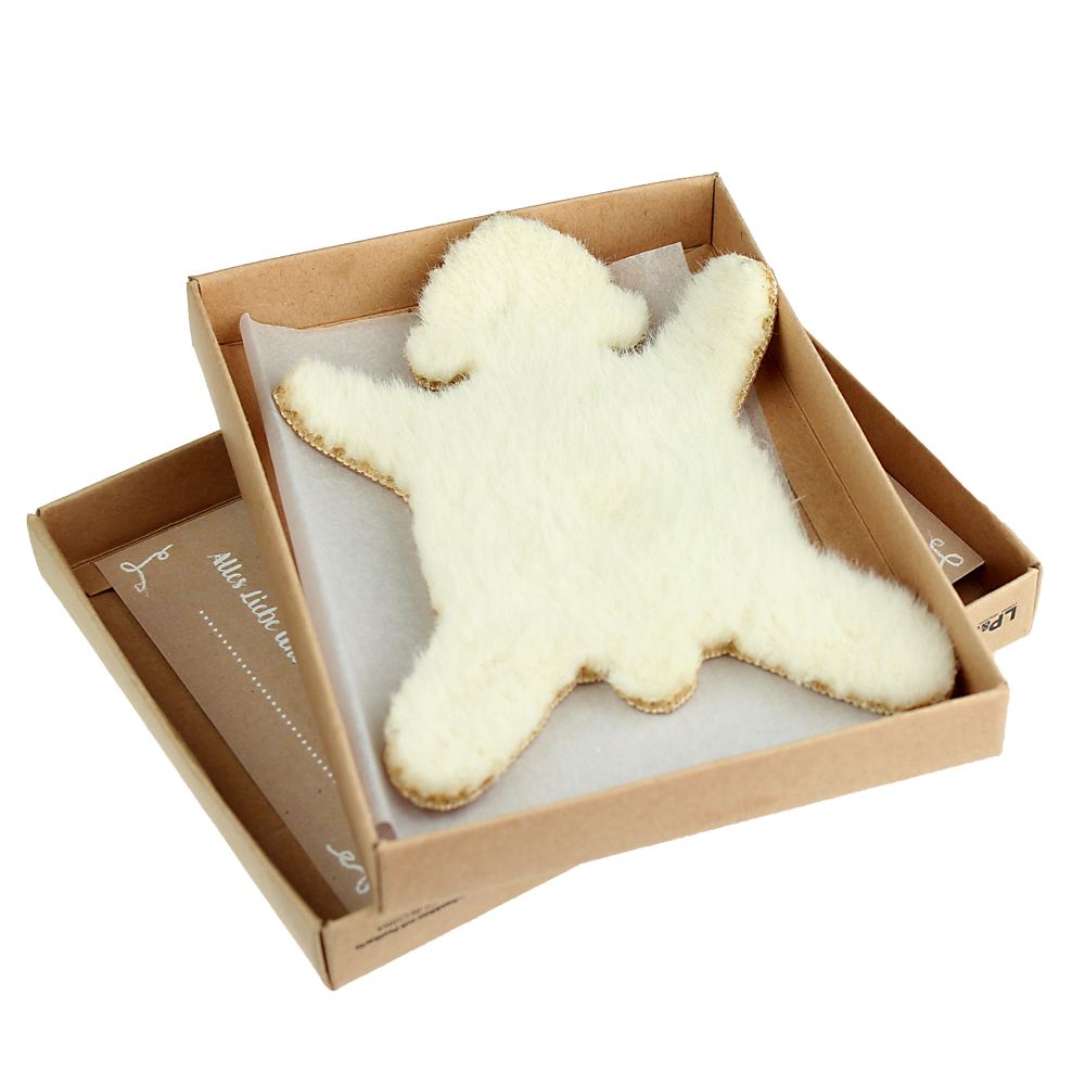 Dickes Fell - Eisbär - mit Geschenkbox