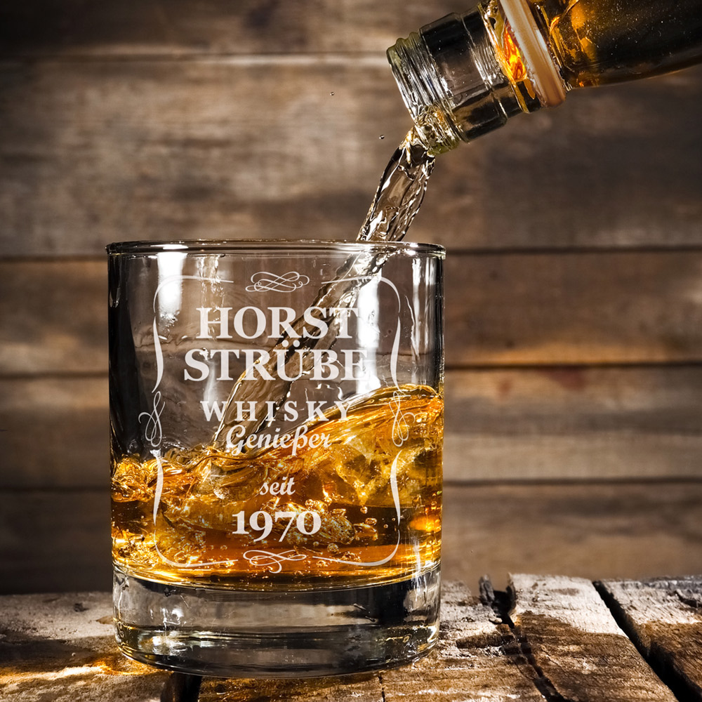 Whiskyglas mit Gravur - Klassisch - Personalisiert