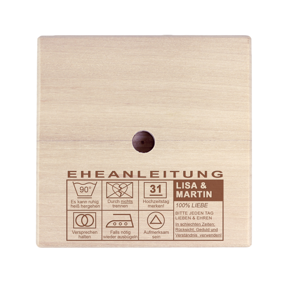 Geldwäschespinne zur Hochzeit - Eheanleitung - Personalisiert