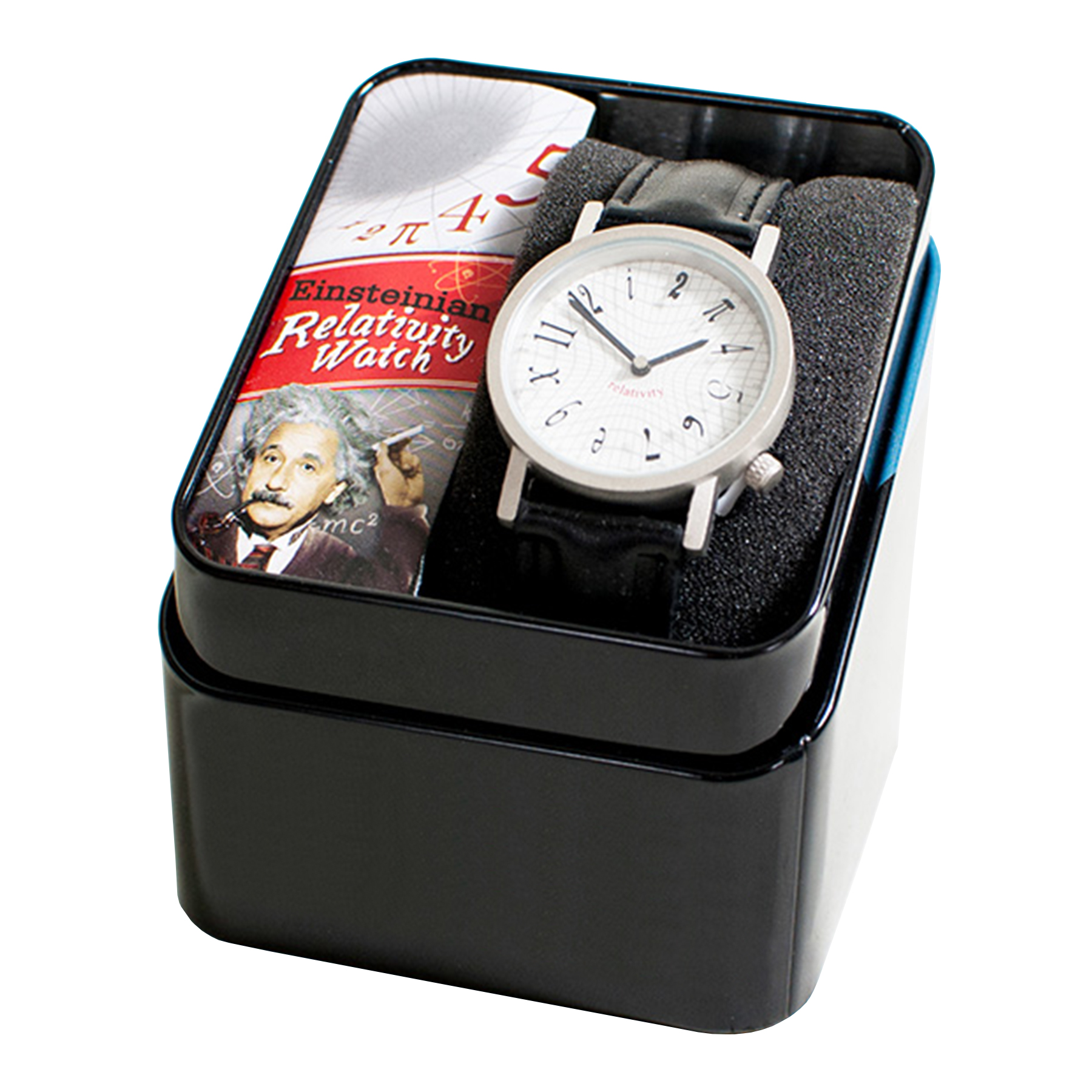 Einsteins Relativitätstheorie Uhr mit Lederarmband