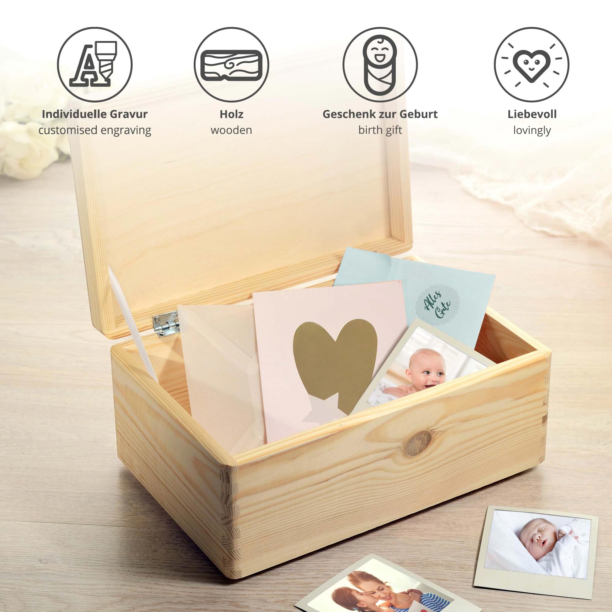 Erinnerungsbox zur Taufe - Personalisierte Memory Box