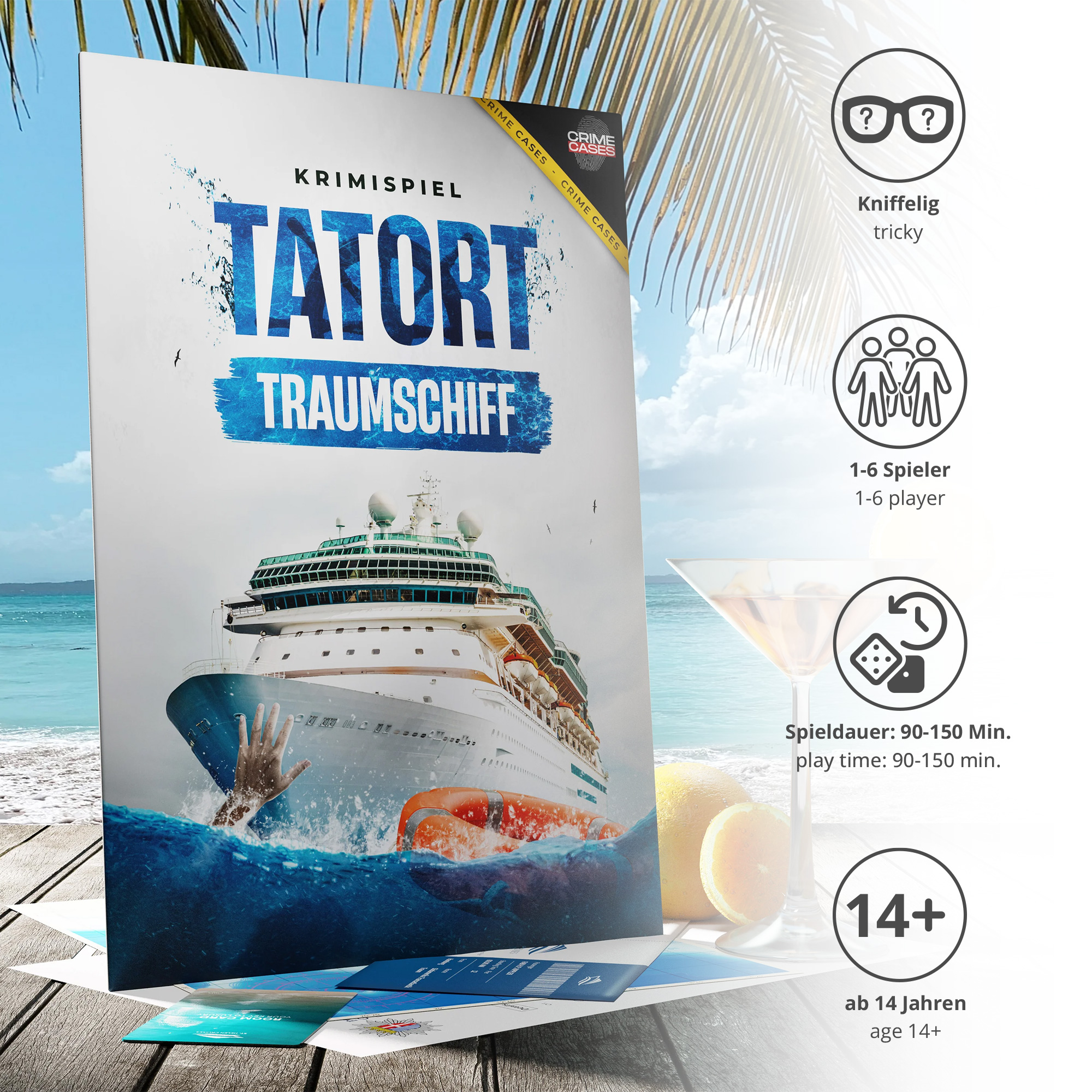 Spannendes Krimi Detektivspiel - Tatort Traumschiff