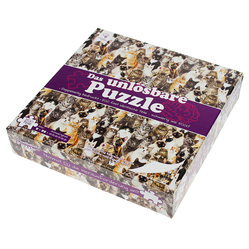 Unlösbares Puzzle - Katzen und Hunde
