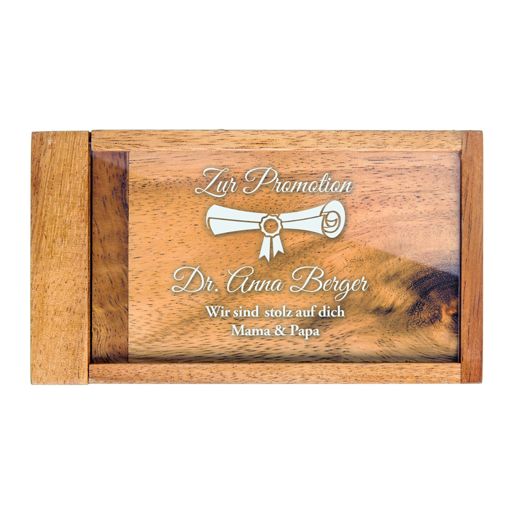Geldgeschenkbox zur Promotion - Personalisiert