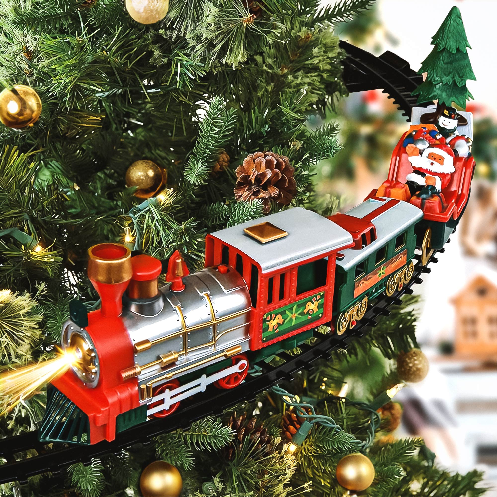 Weihnachtszug für den Tannenbaum - 31-teiliges  Set