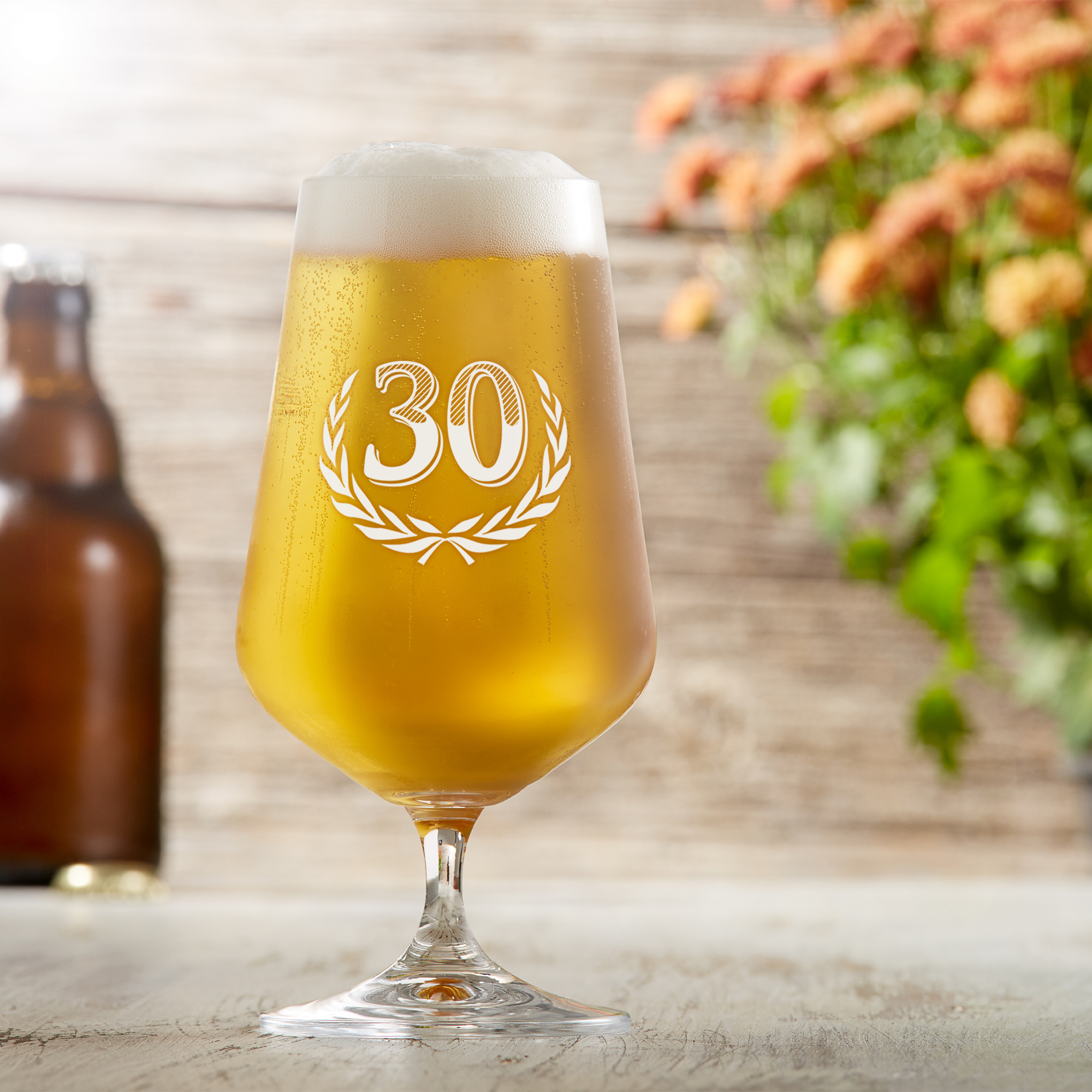 Bierglas mit Gravur zum 30. Geburtstag