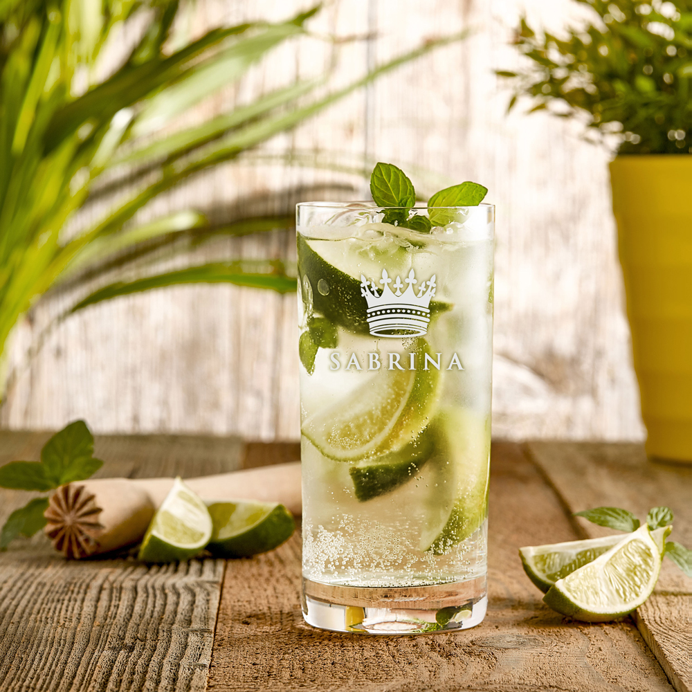 Craft Bier Glas mit Gravur - Krone
