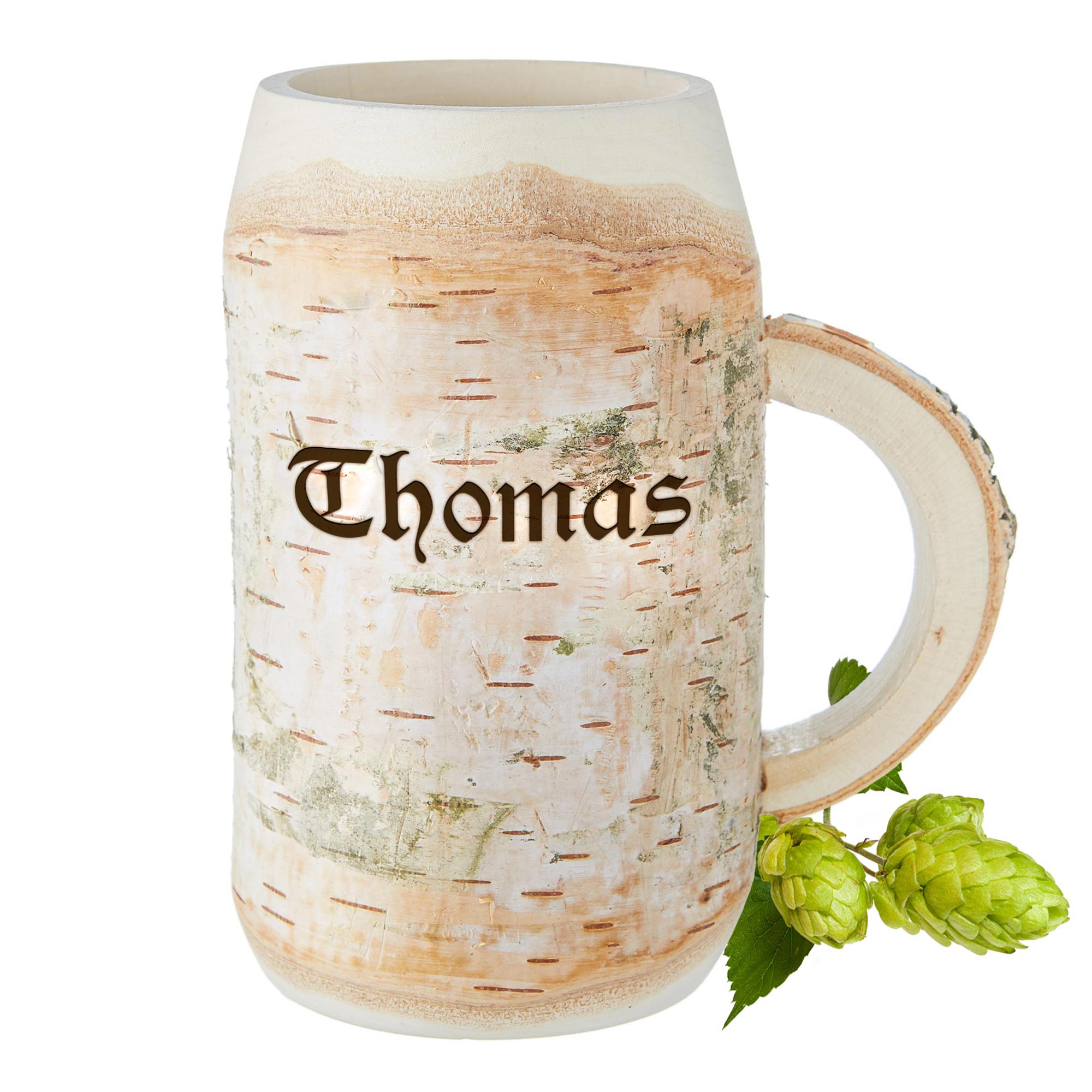 Holz Bierkrug mit Name