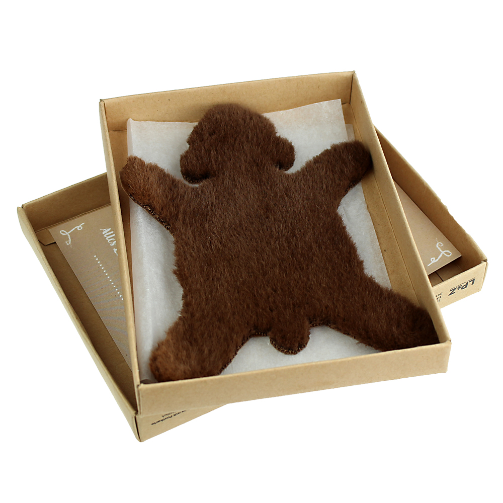 Dickes Fell - Braunbär - mit Geschenkbox