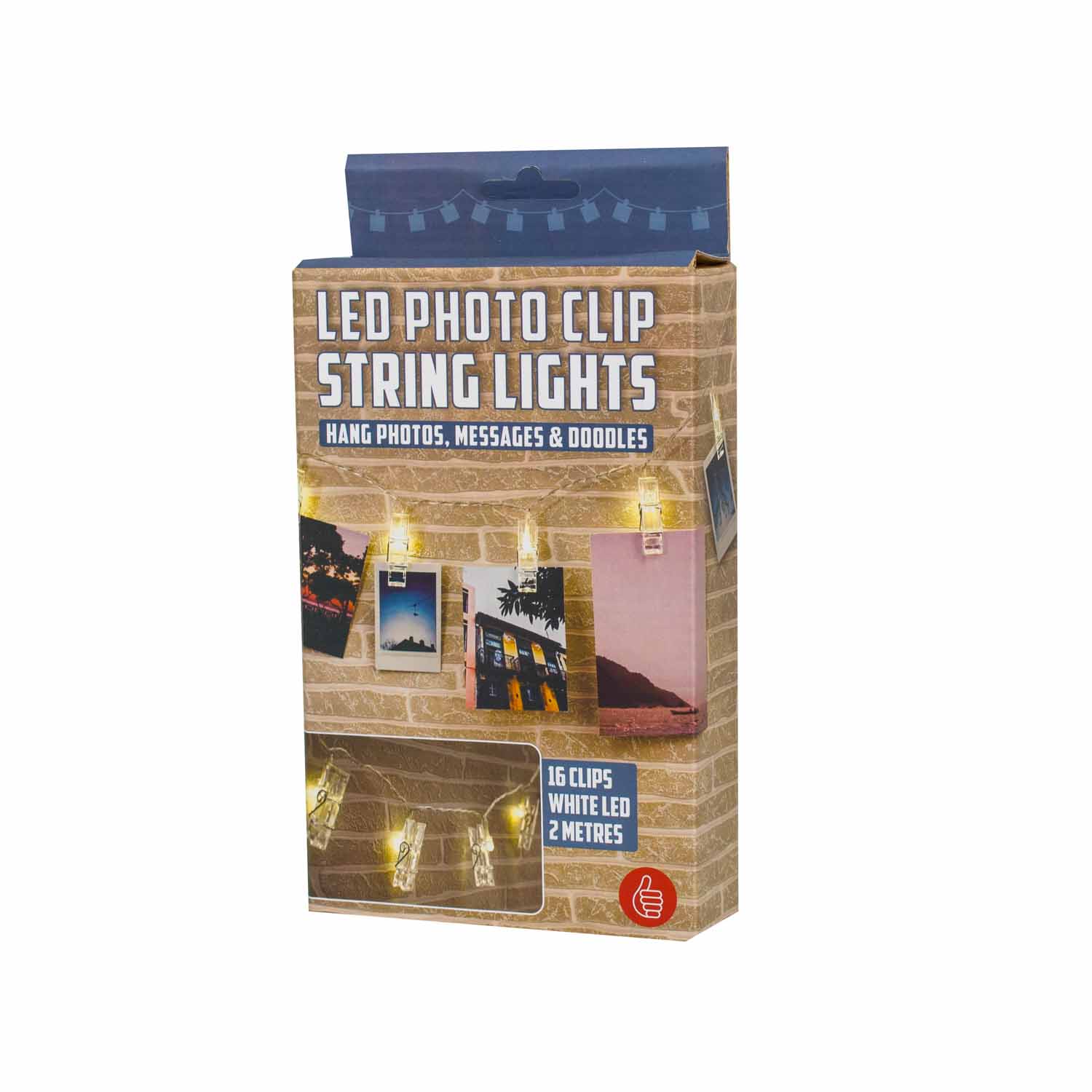 Foto Lichterkette mit Klammern