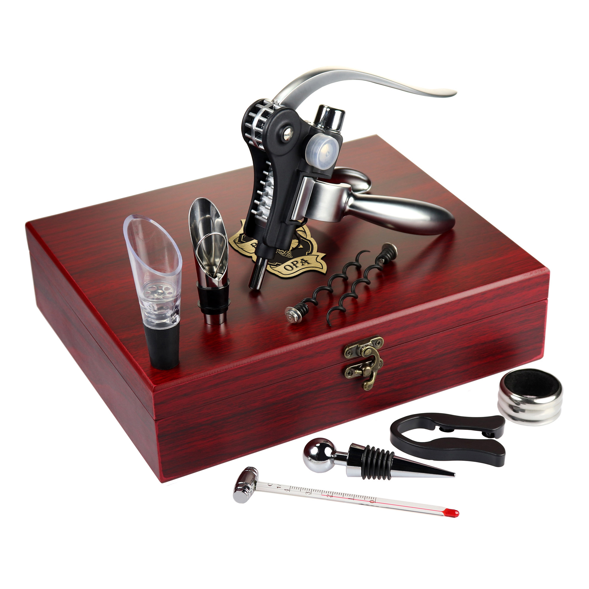 Weinsommelier Geschenkset mit Gravur - Bester Opa 5