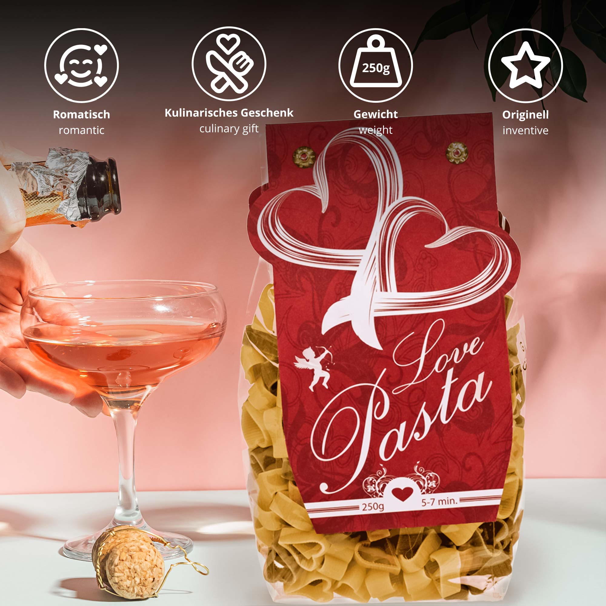 Nudeln in Herzform - Lovely Pasta