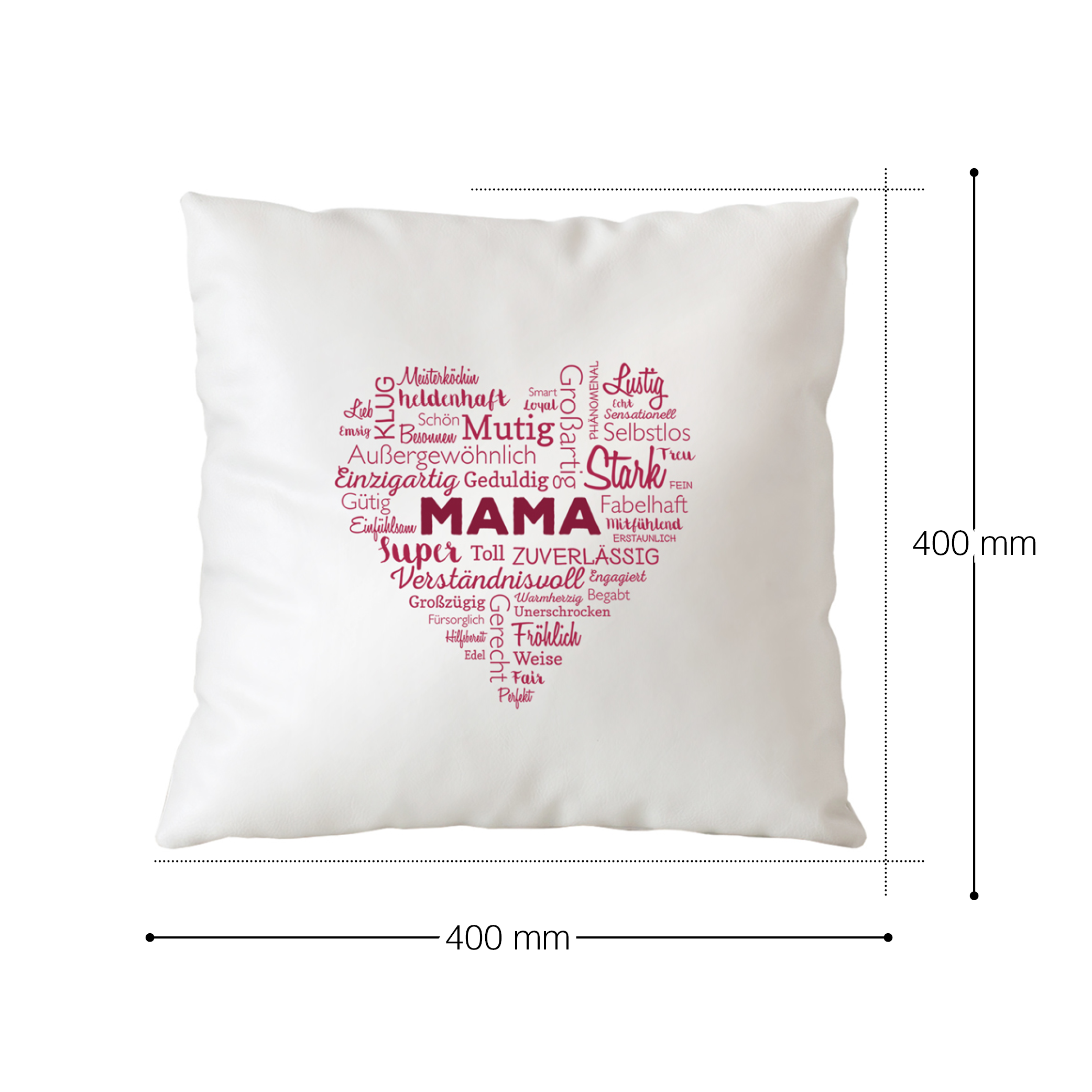Kissen - Wortwolke Mama - Geschenkidee Muttertag