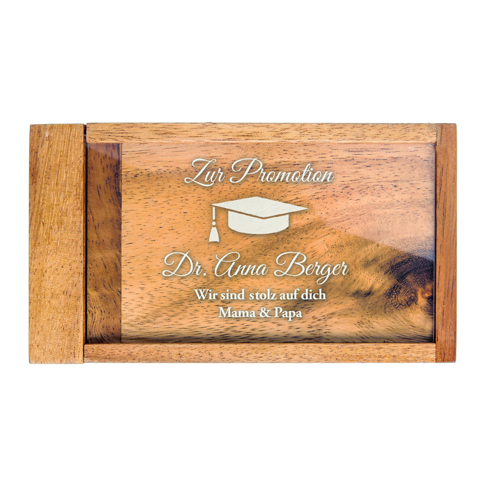 Geldgeschenkbox zur Promotion - Personalisiert