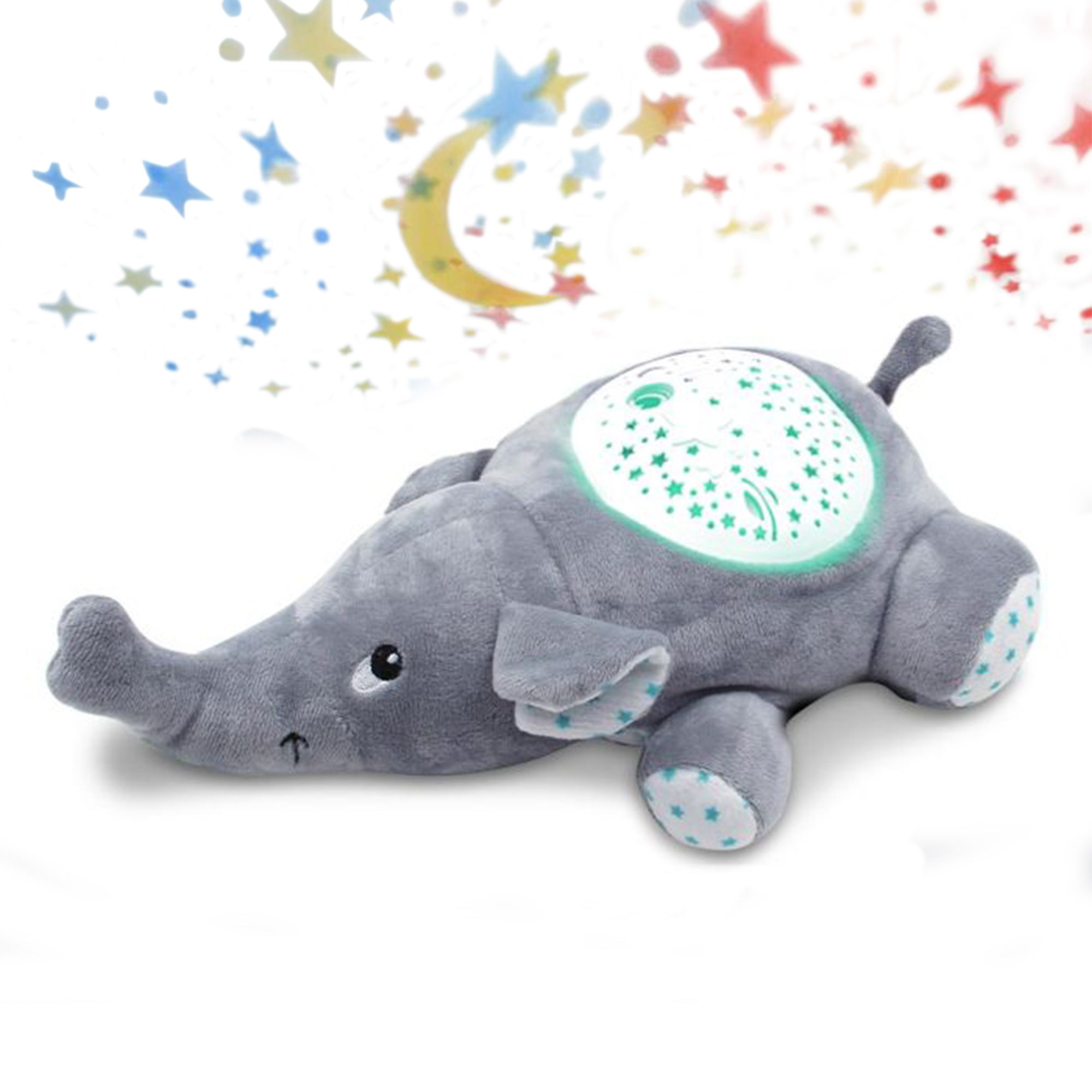 Kuscheltier Elefant - Sternenhimmel Projektor