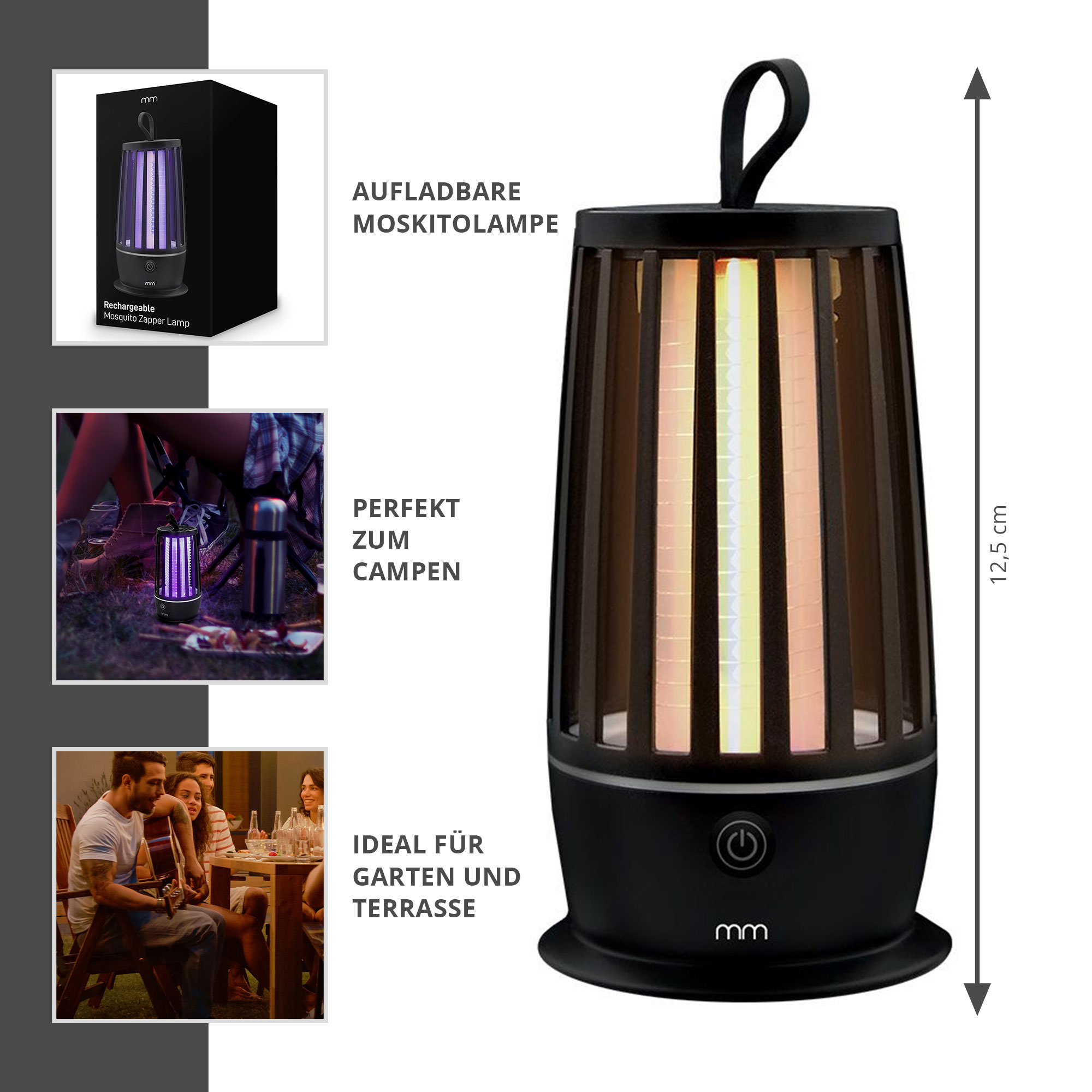 2in1 Camping Lampe - kompakte Mückenfalle