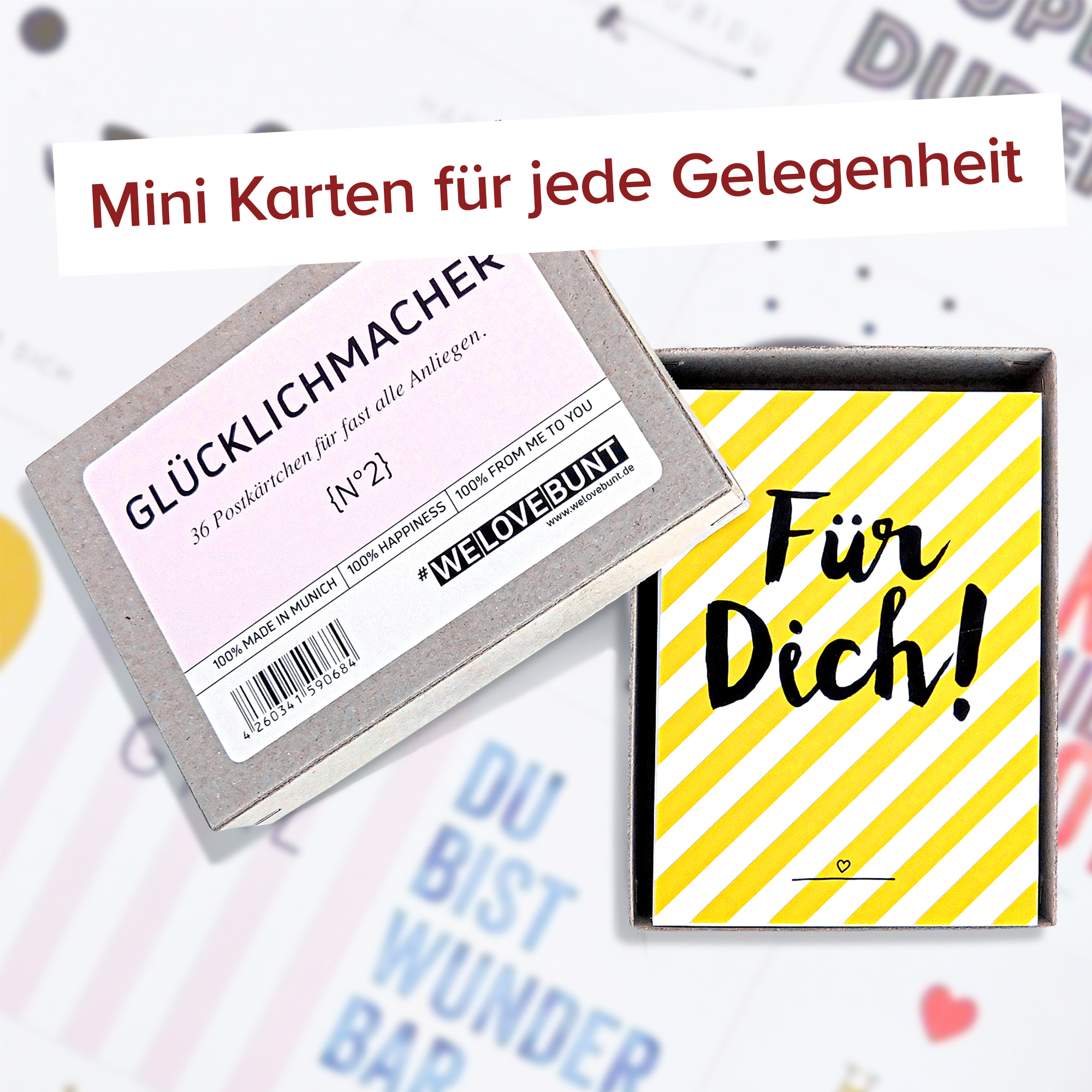 Glücklichmacher Box - 36 Karten
