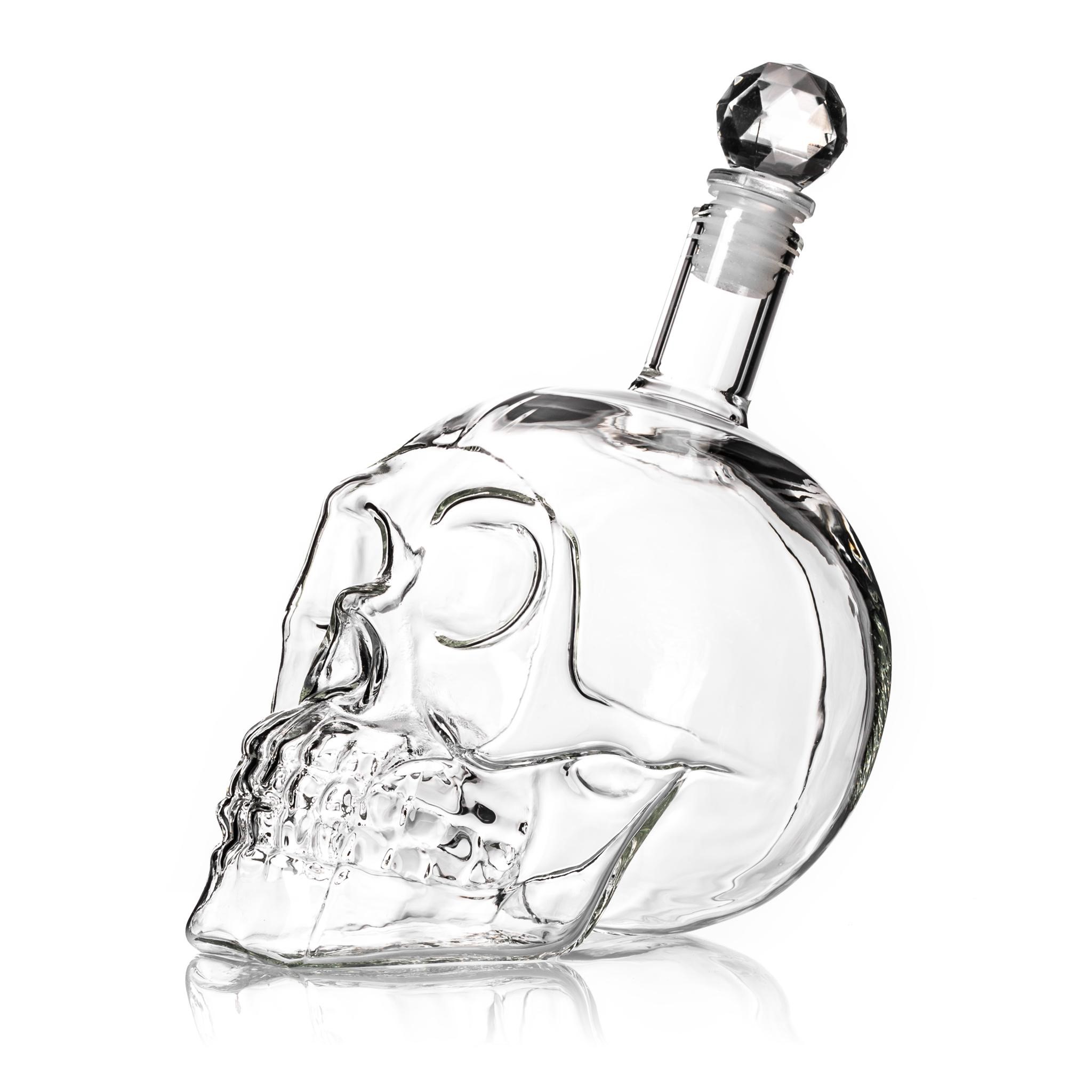 Totenkopf Karaffe für Whisky