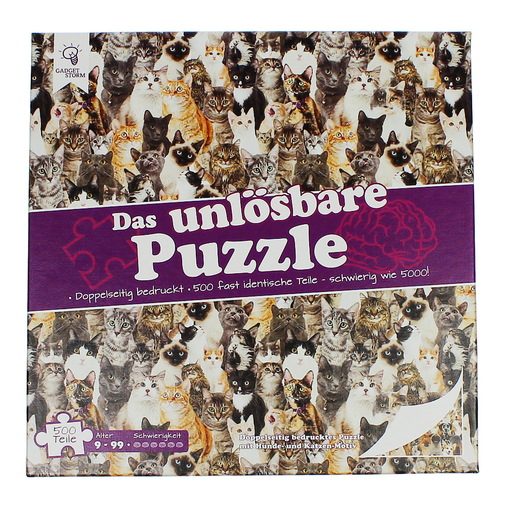 Unlösbares Puzzle - Katzen und Hunde
