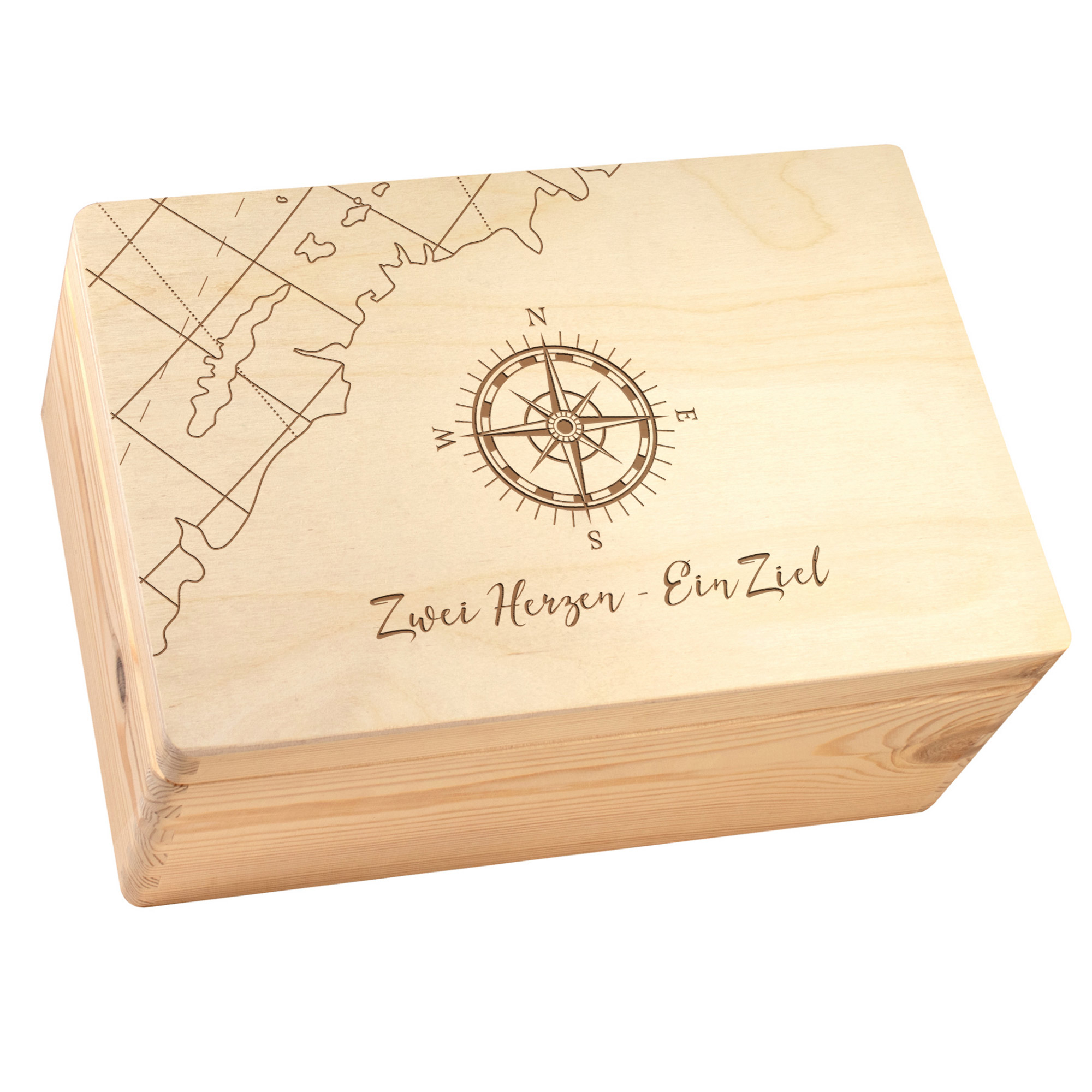 Erinnerungsbox zur Hochzeit - Geschenkbox mit Gravur 0
