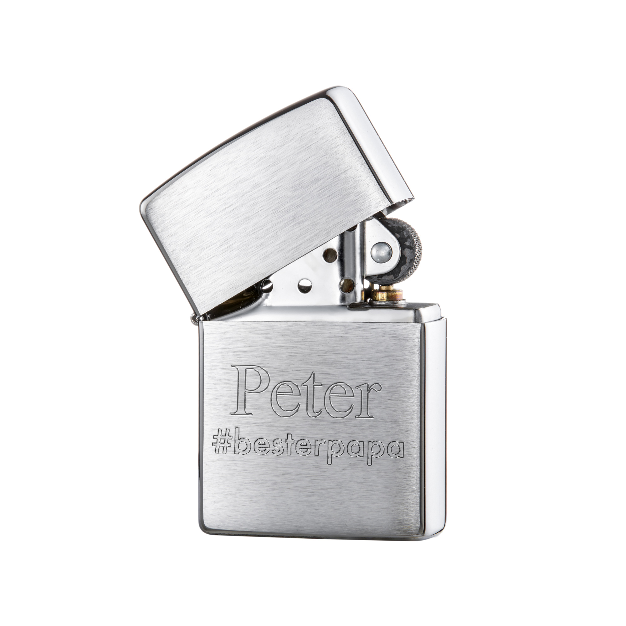 Zippo Feuerzeug mit Gravur - Bester Papa - Personalisiert, Zippo Feuerzeug mit Gravur - Bester Papa - Personalisiert, benzinfeuerzeug, Geburtstagsgesc
